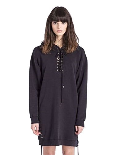 Diesel Womens D-Rayn Sweat Hooded Neck Dress