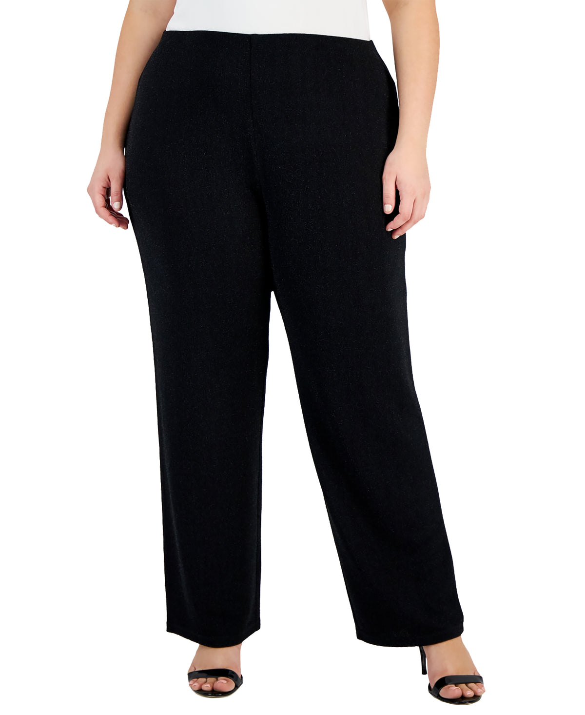 Plus Size New Shine Knit Dressing Pants