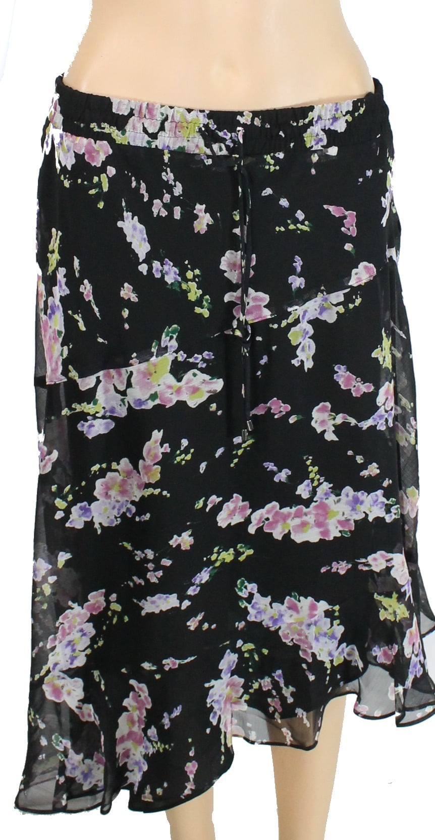 Lauren Ralph Lauren Petite Asymmetrical Floral Print Skirt