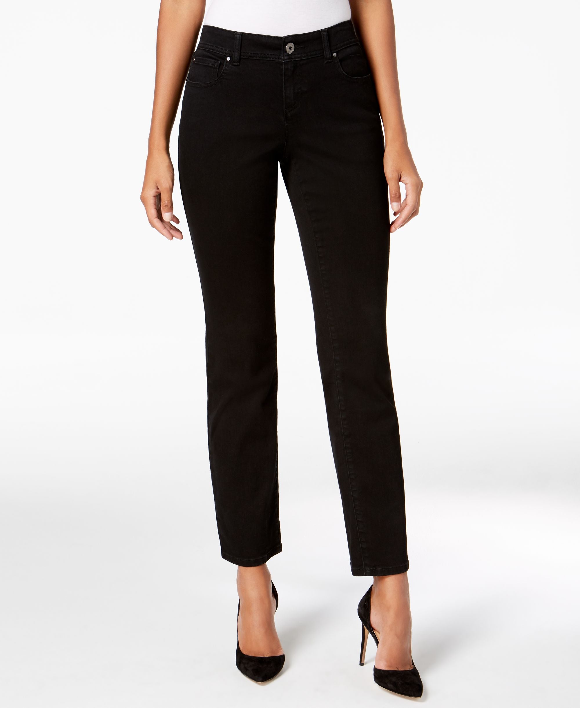 INC Five-Pocket Straight-Leg Jeans