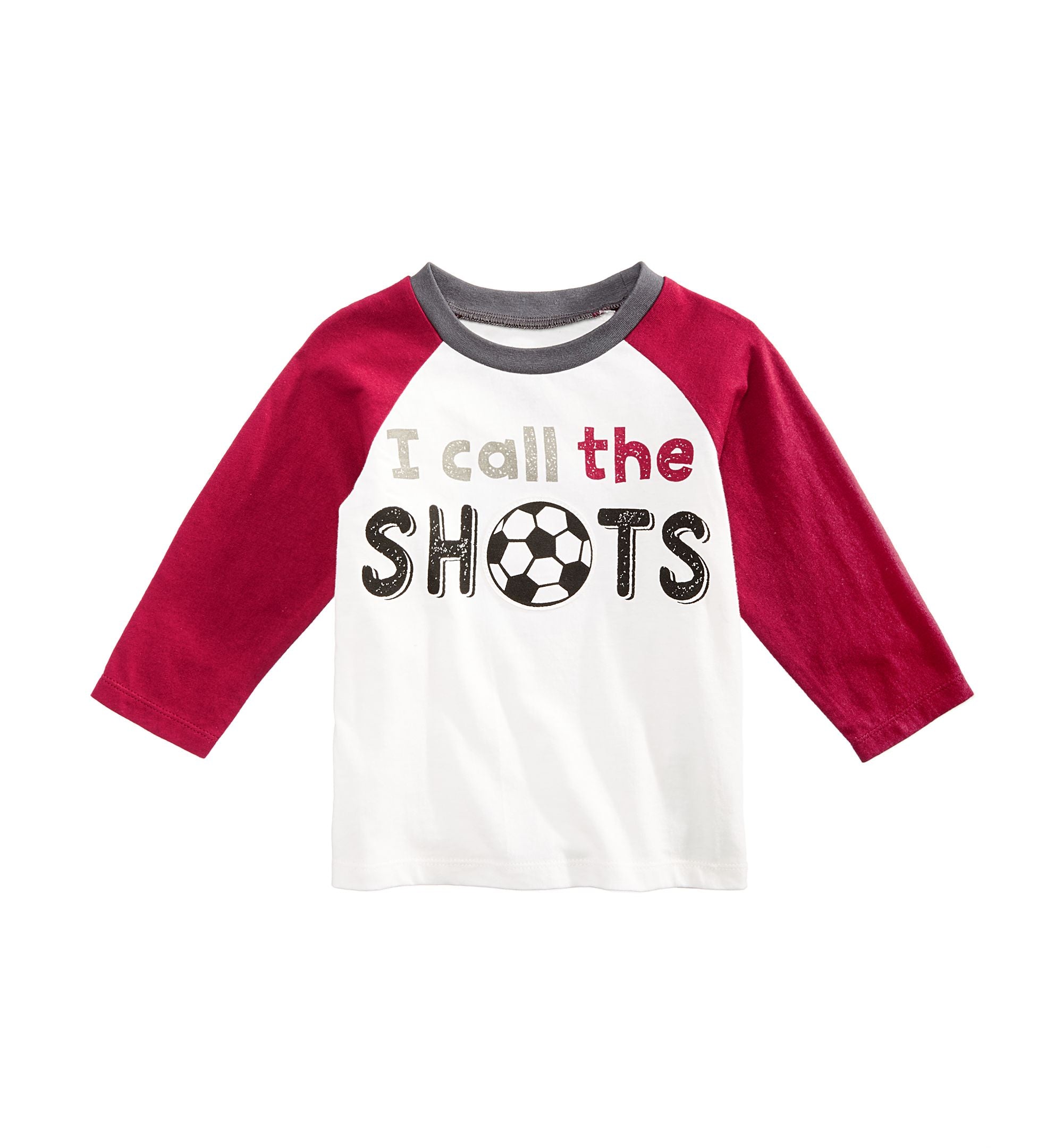 First Impressions Baby Boys Cotton Long Sleeve Raglan Soccer T-Shirt