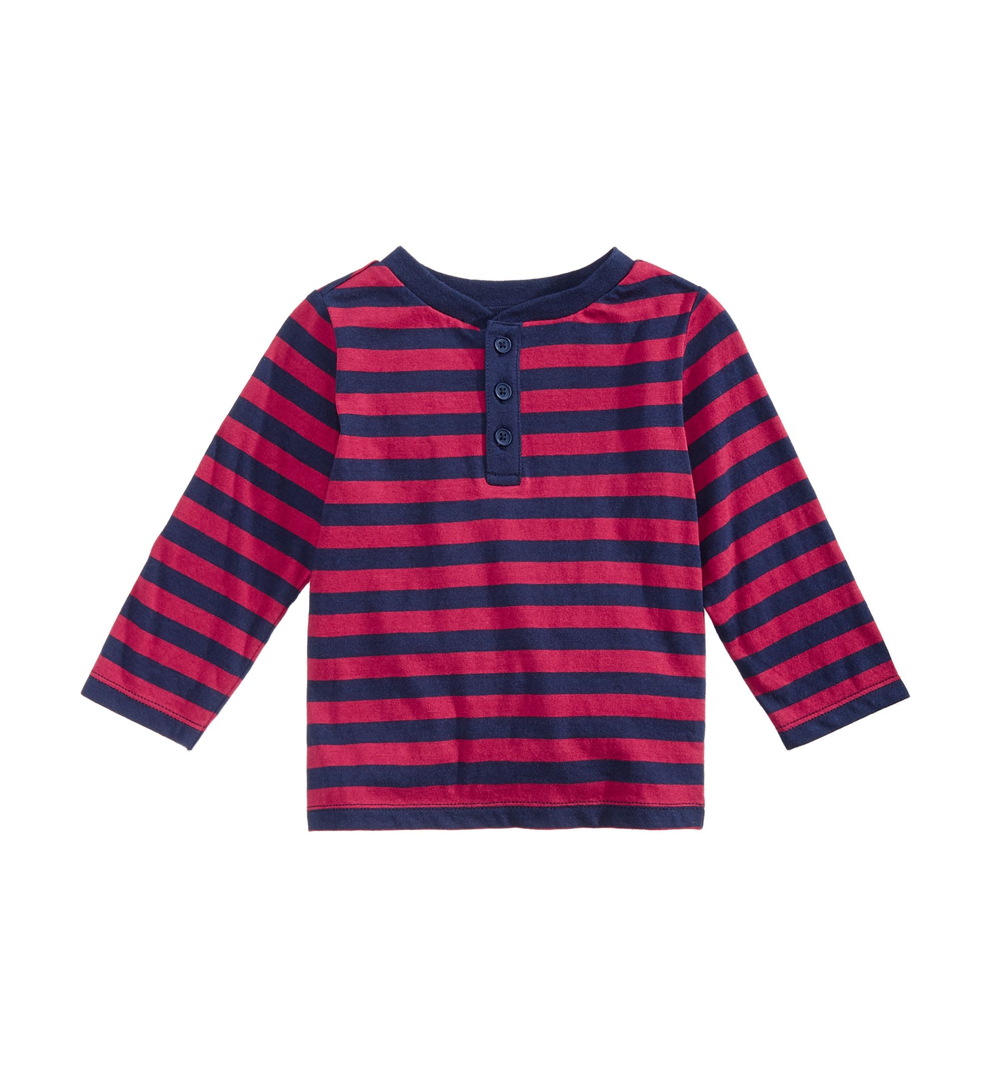 First Impressions Toddler Boys Striped Cotton Henley