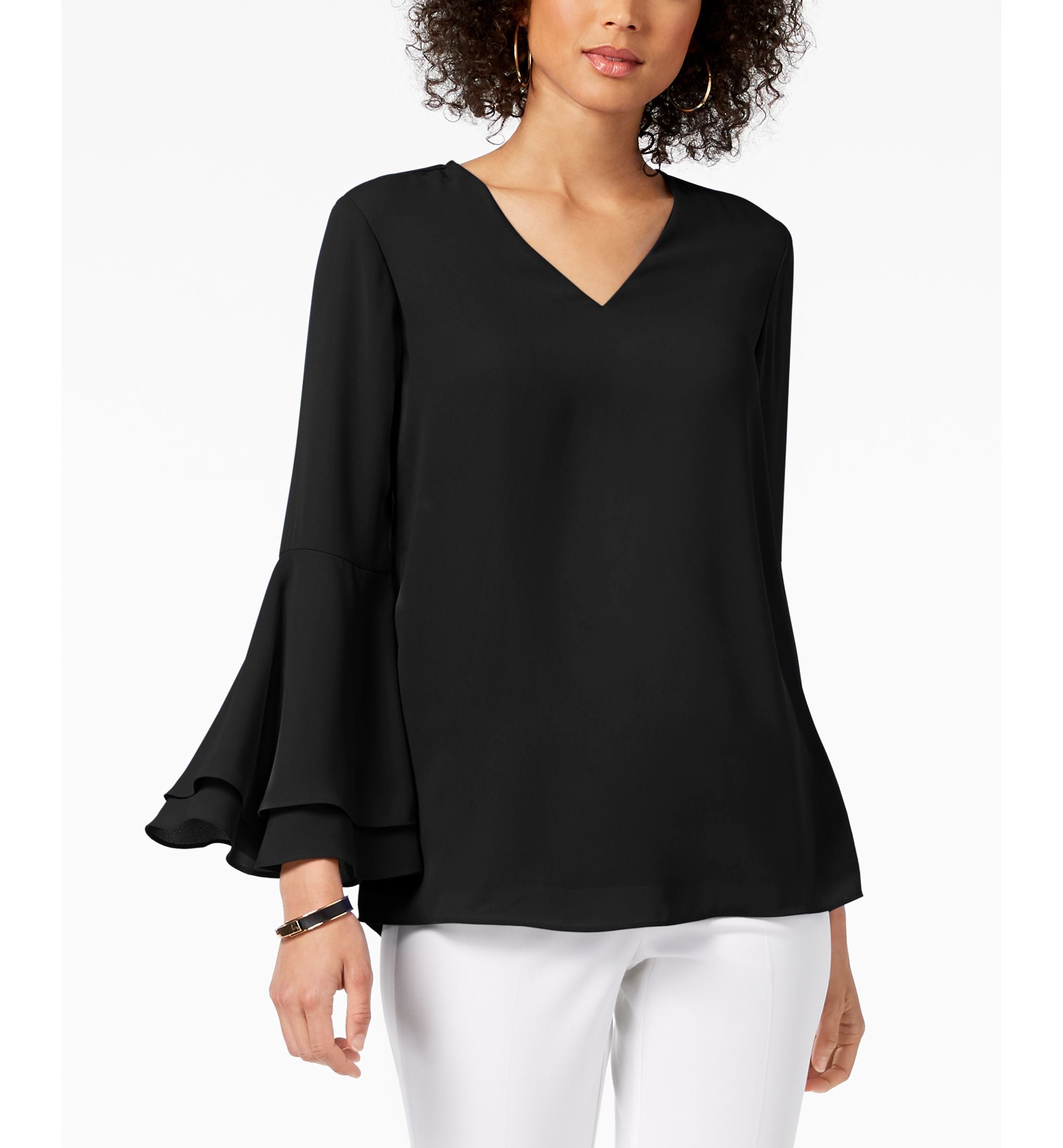Bell-Sleeve Blouse