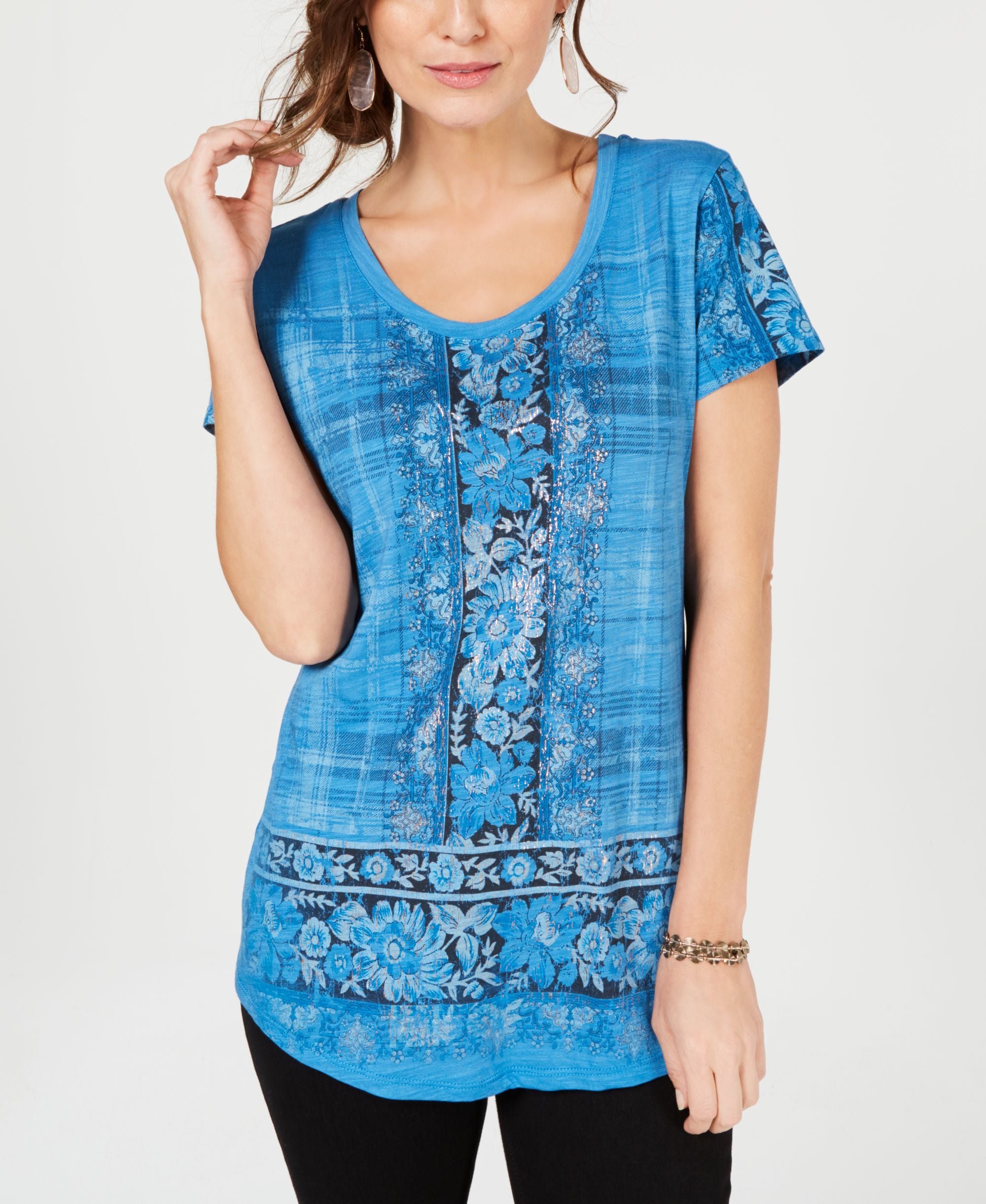 Style & Co Petite Printed T-Shirt