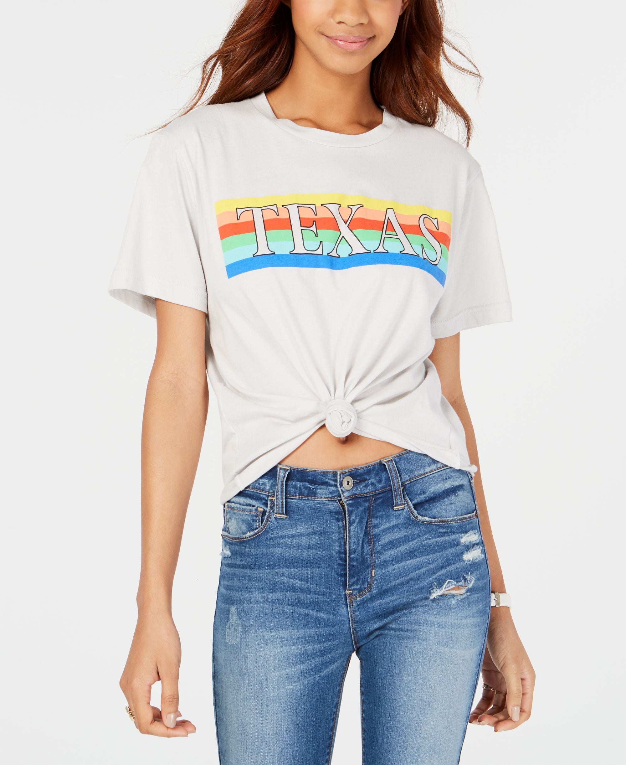 Juniors' Texas Cotton Graphic-Print T-Shirt