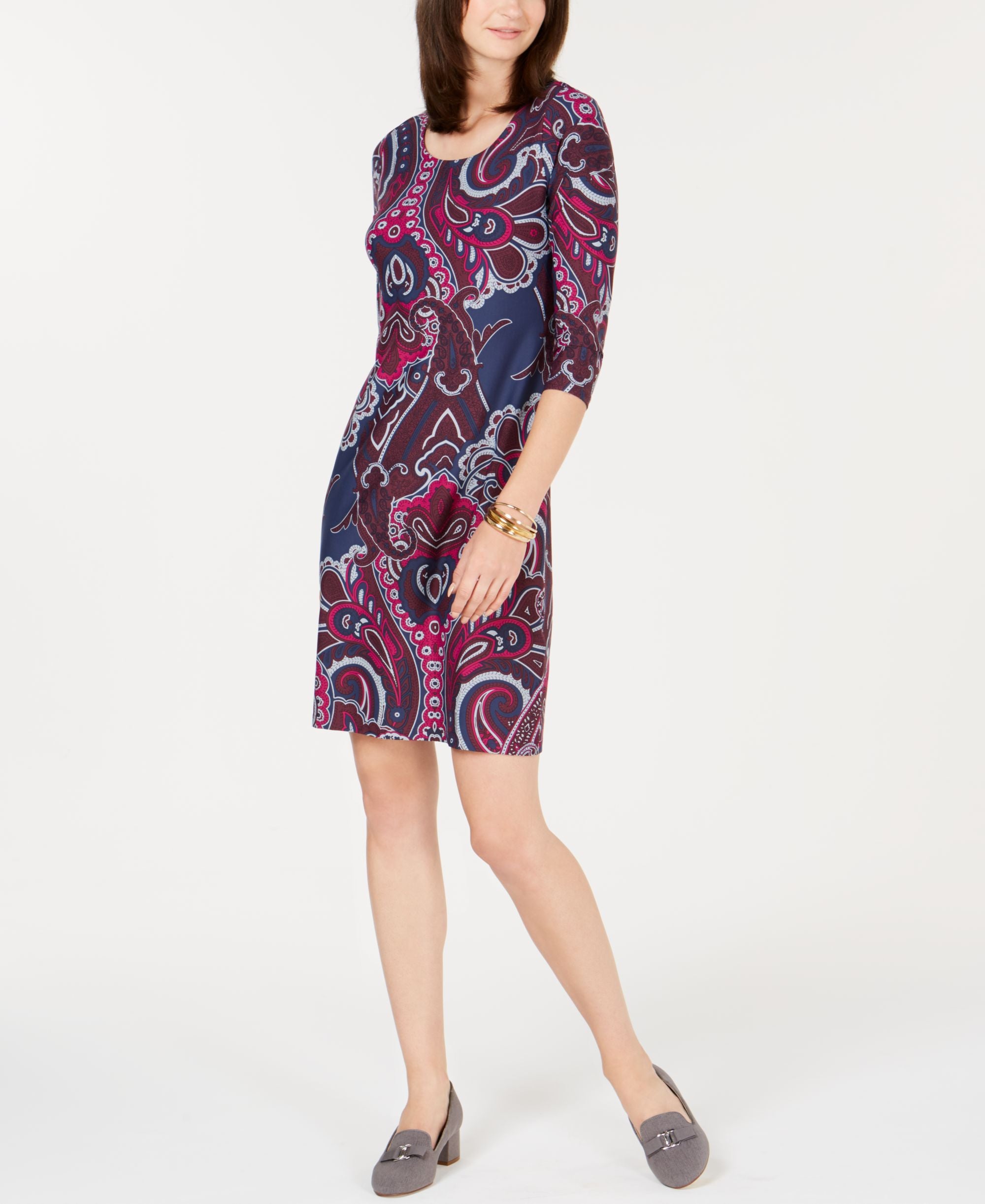 Charter Club Floral Print Shift Dress