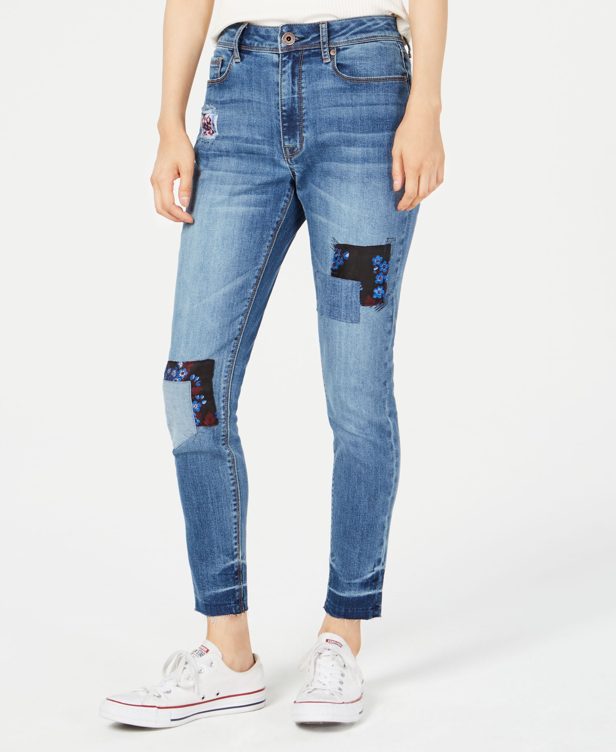 American Rag Juniors Patchwork Skinny Jeans