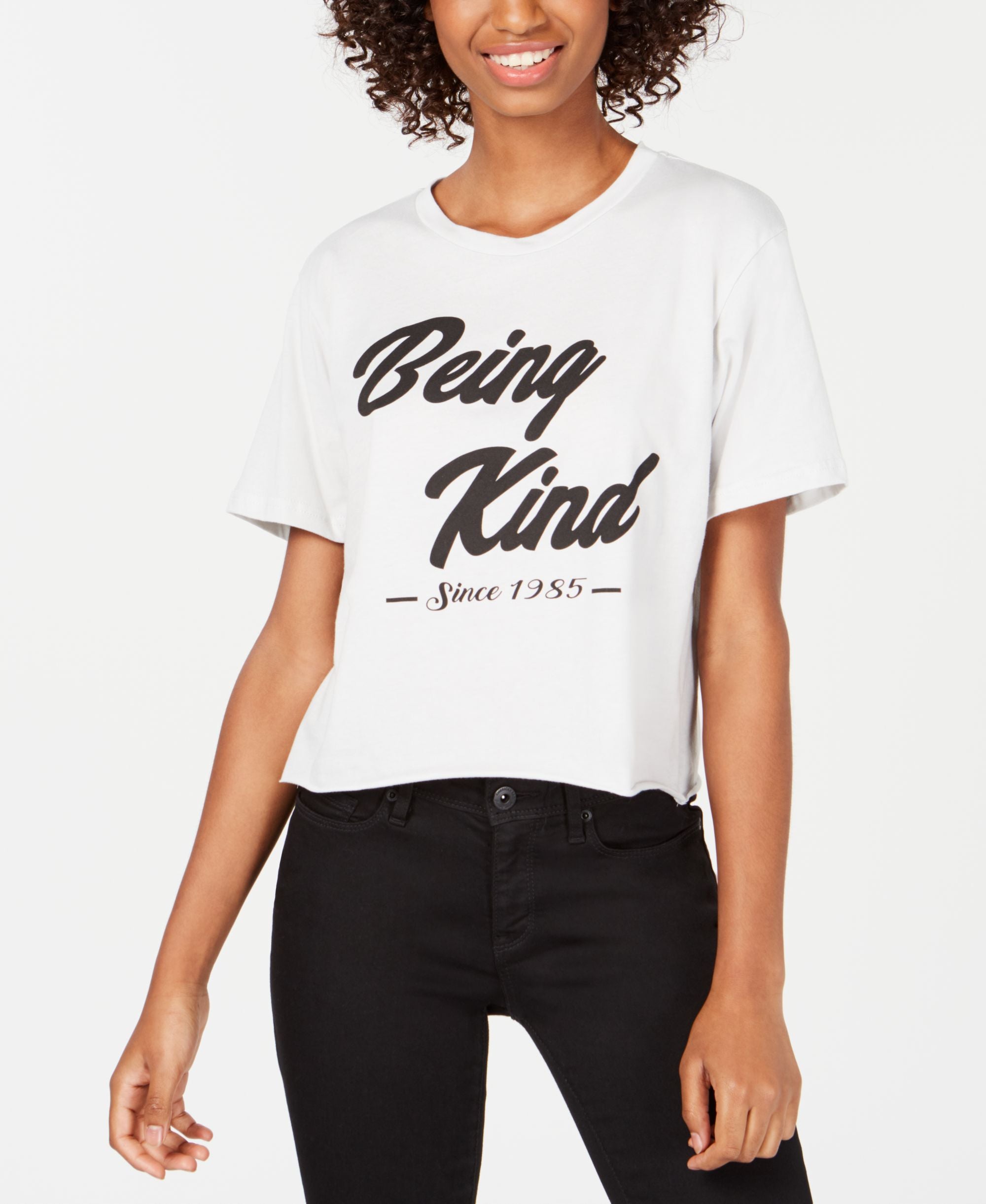 Rebellious One Juniors Kind Cotton Graphic T-Shirt
