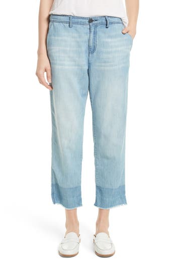 Soft Joie Marinne Frayed Chambray Pants