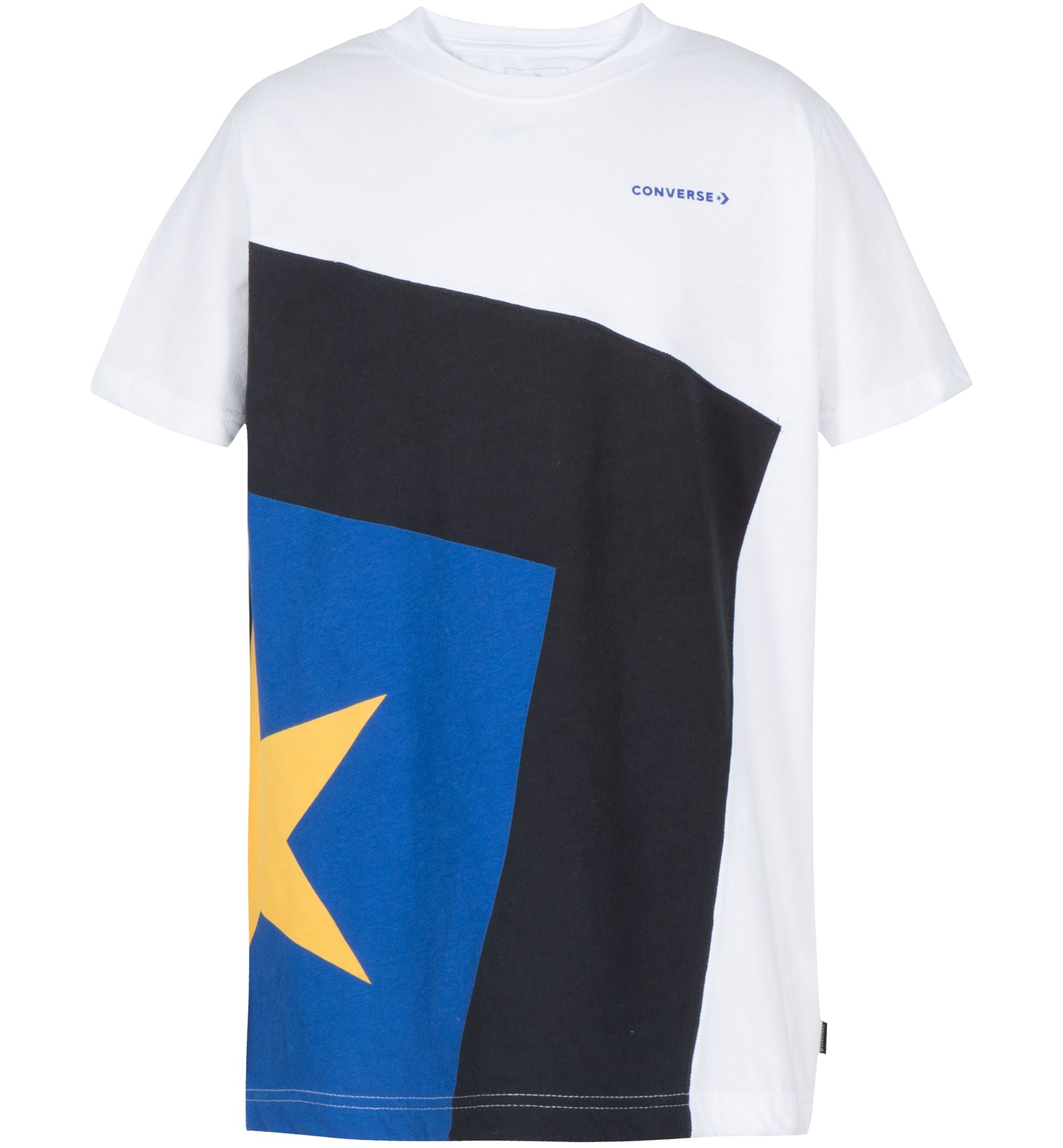 Converse Big Boys Spliced Star Cotton T-Shirt
