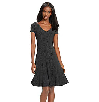 Ralph Lauren V-Neck Stretch Jersey Dress
