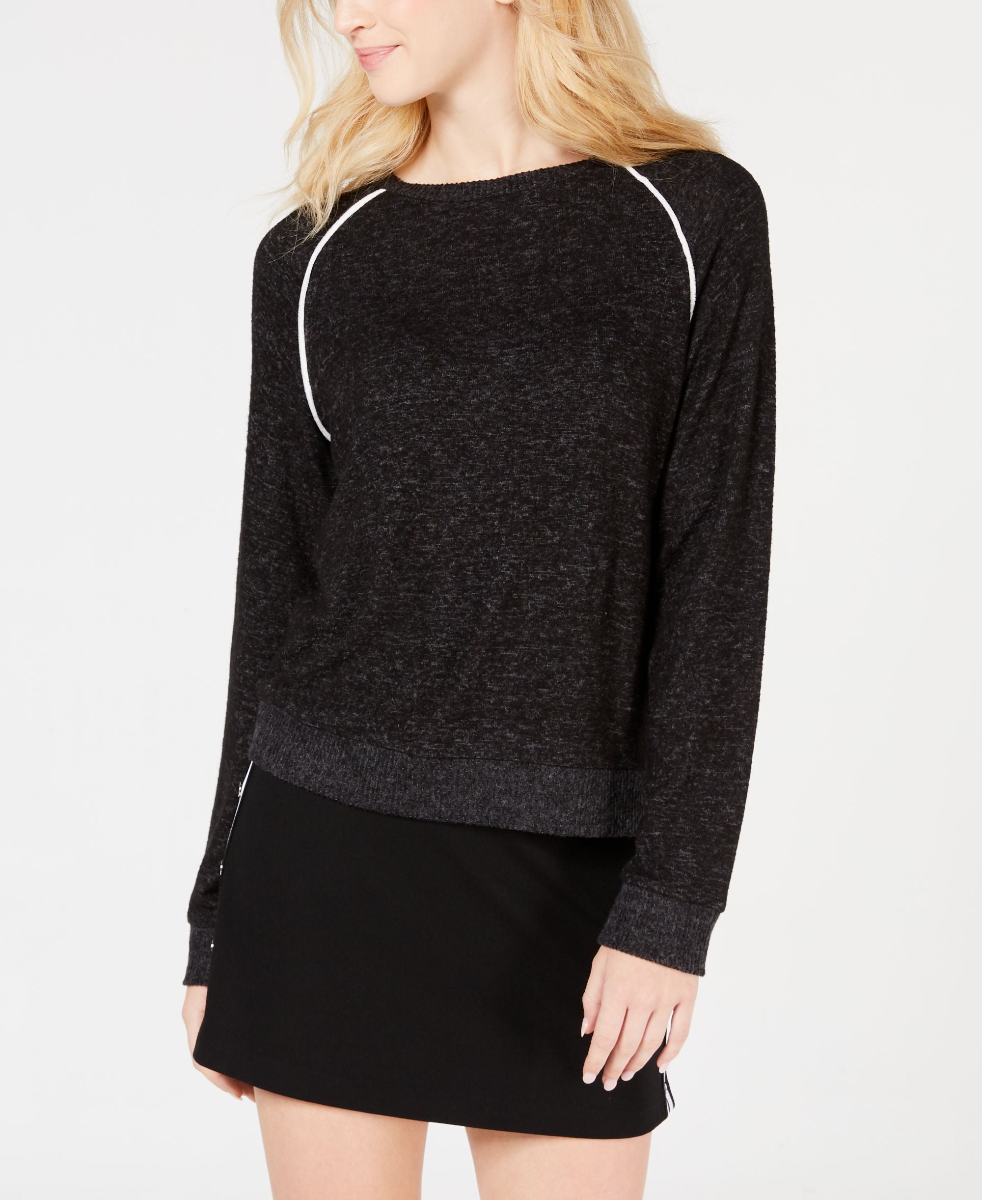 Hippie Rose Juniors Piped Raglan Sweatshirt