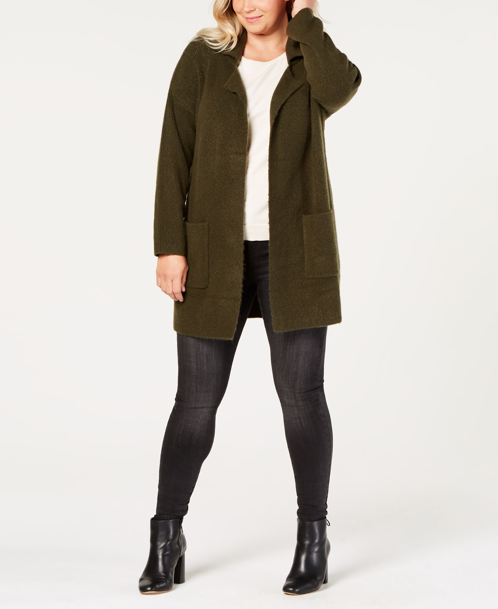 Style & Co Plus Size Sweater Blazer