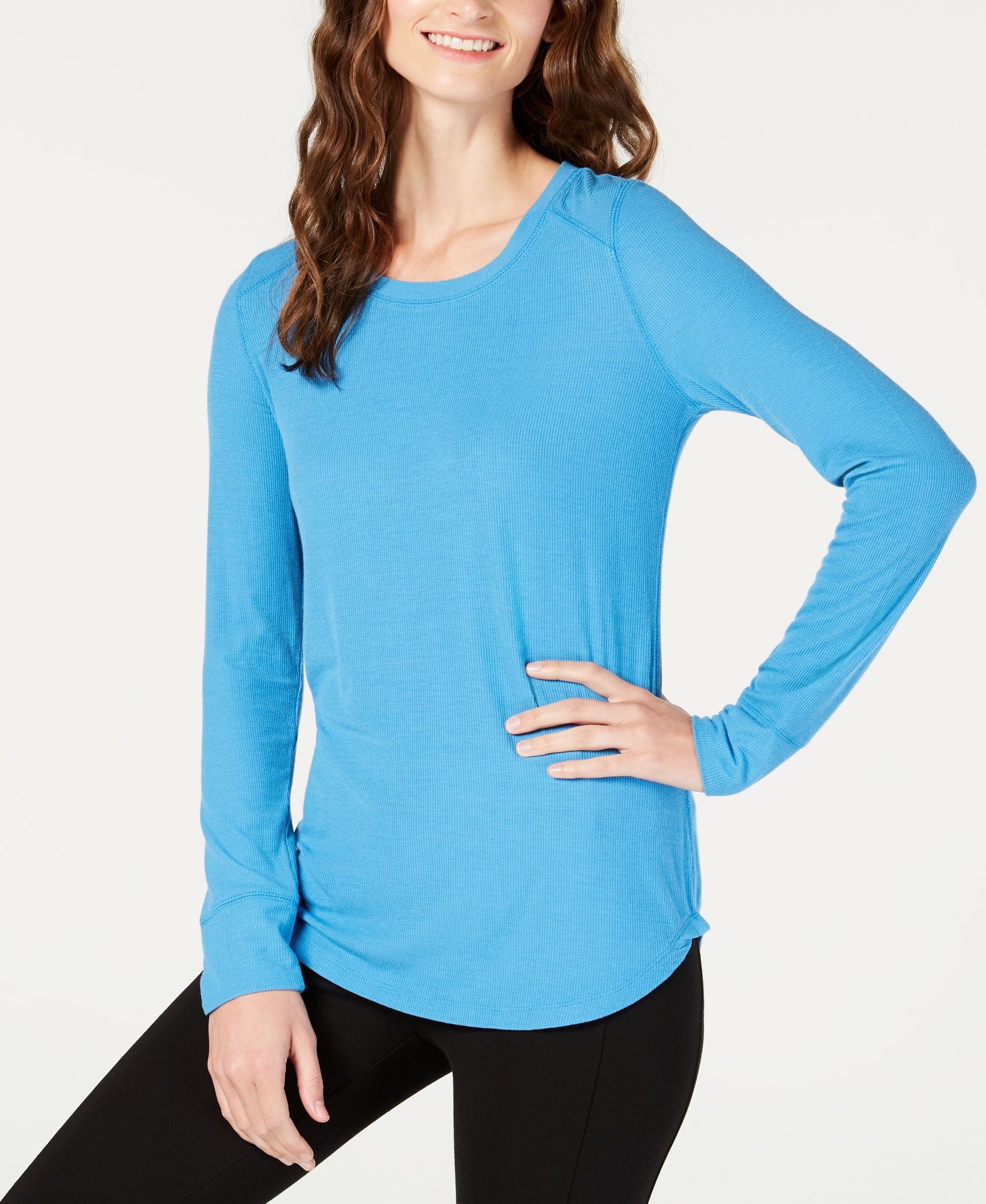 INC Ribbed Long-Sleeve T-Shirt