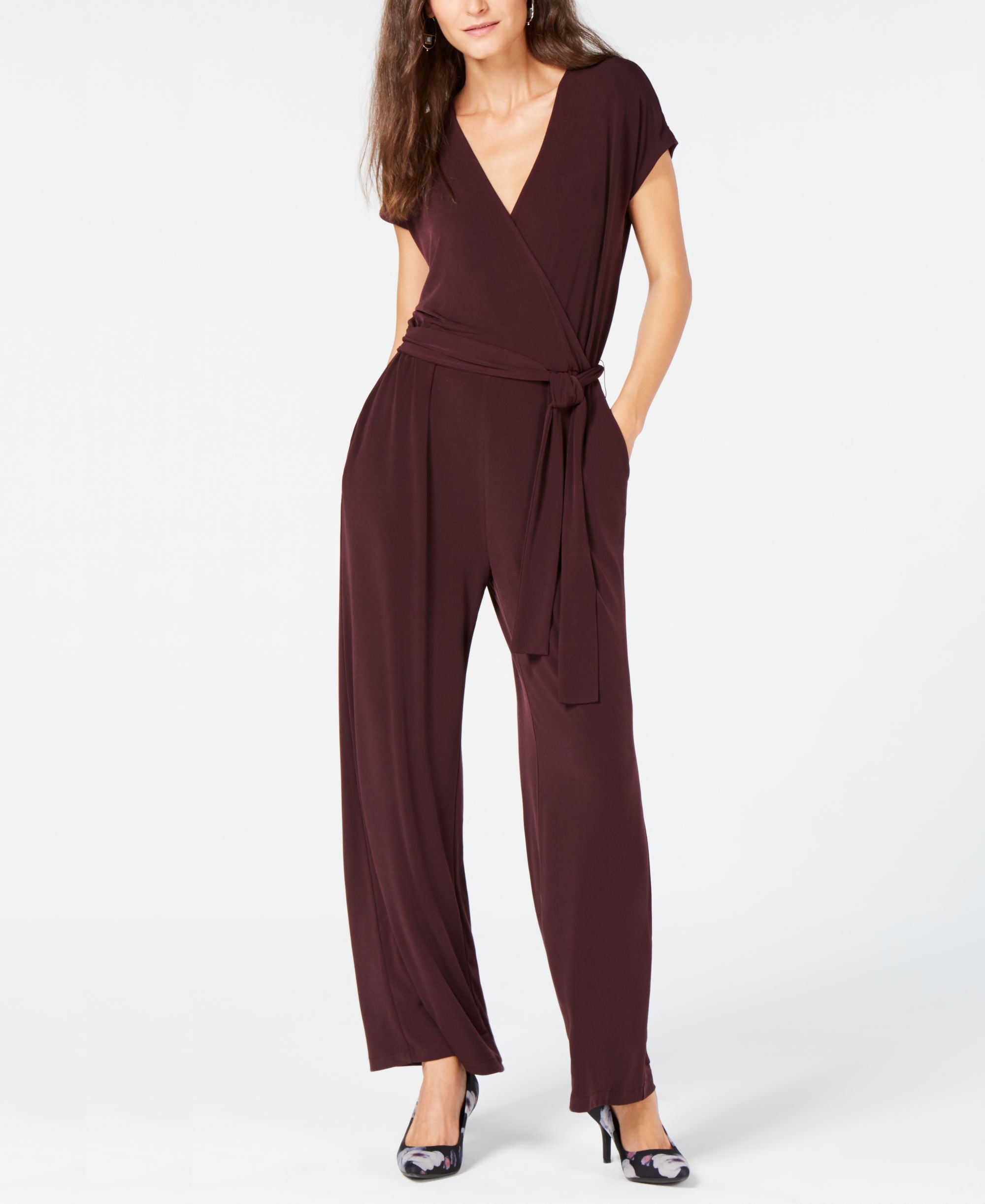 Petite Wide-Leg Jumpsuit