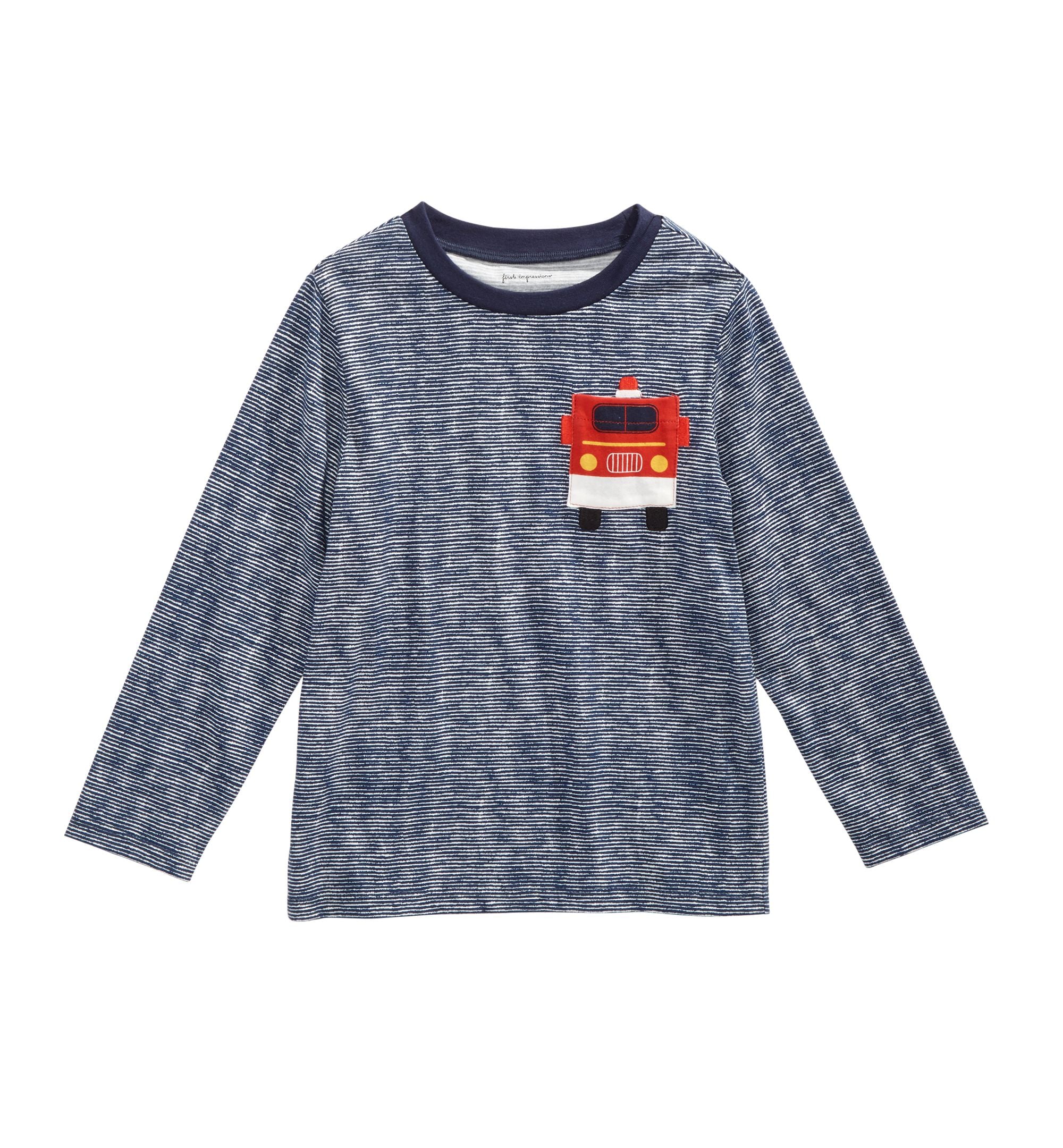 First Impressions Baby Boys Firetruck Print Cotton T-Shirt