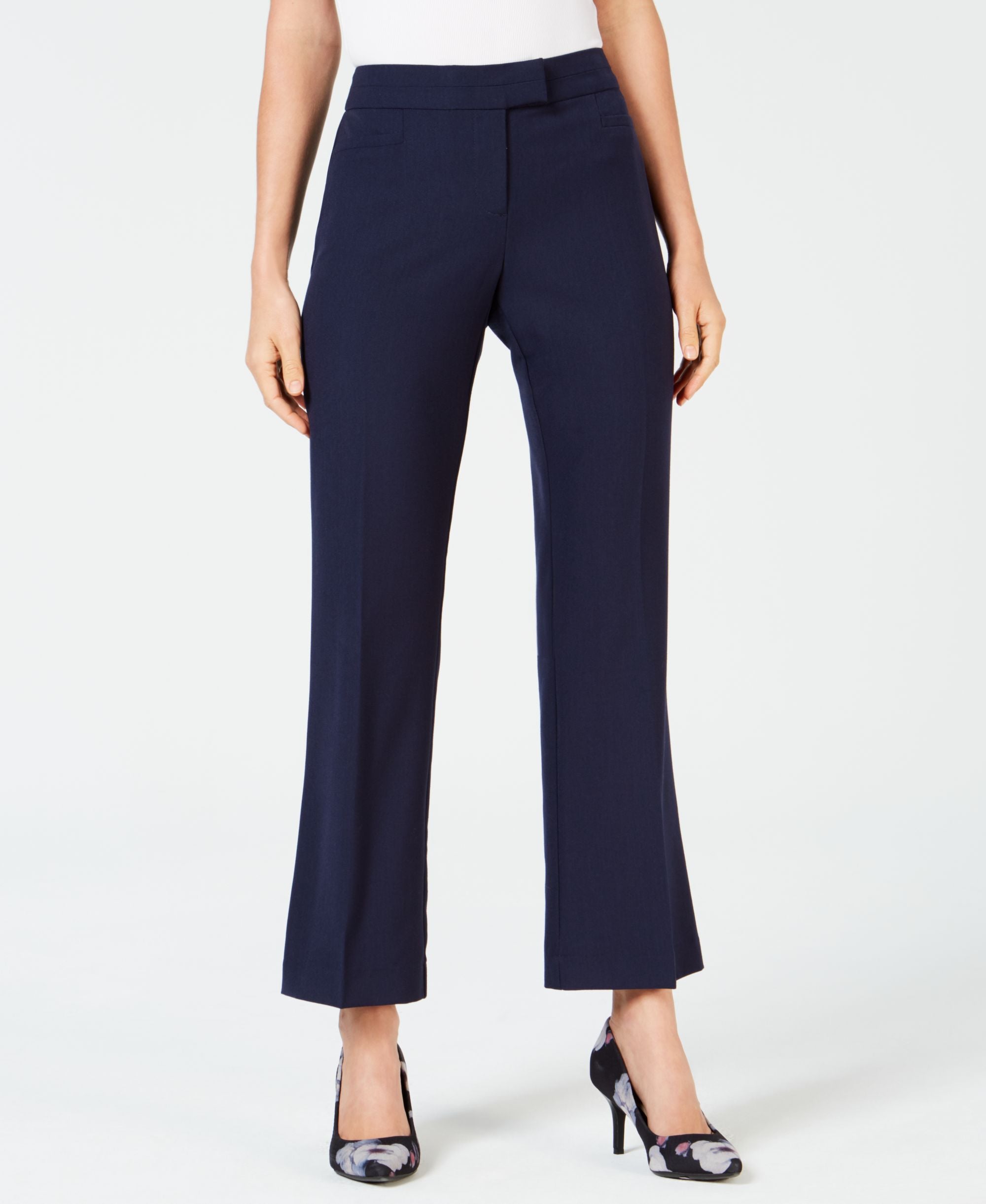 JM Collection Petite Extended Tab Trousers