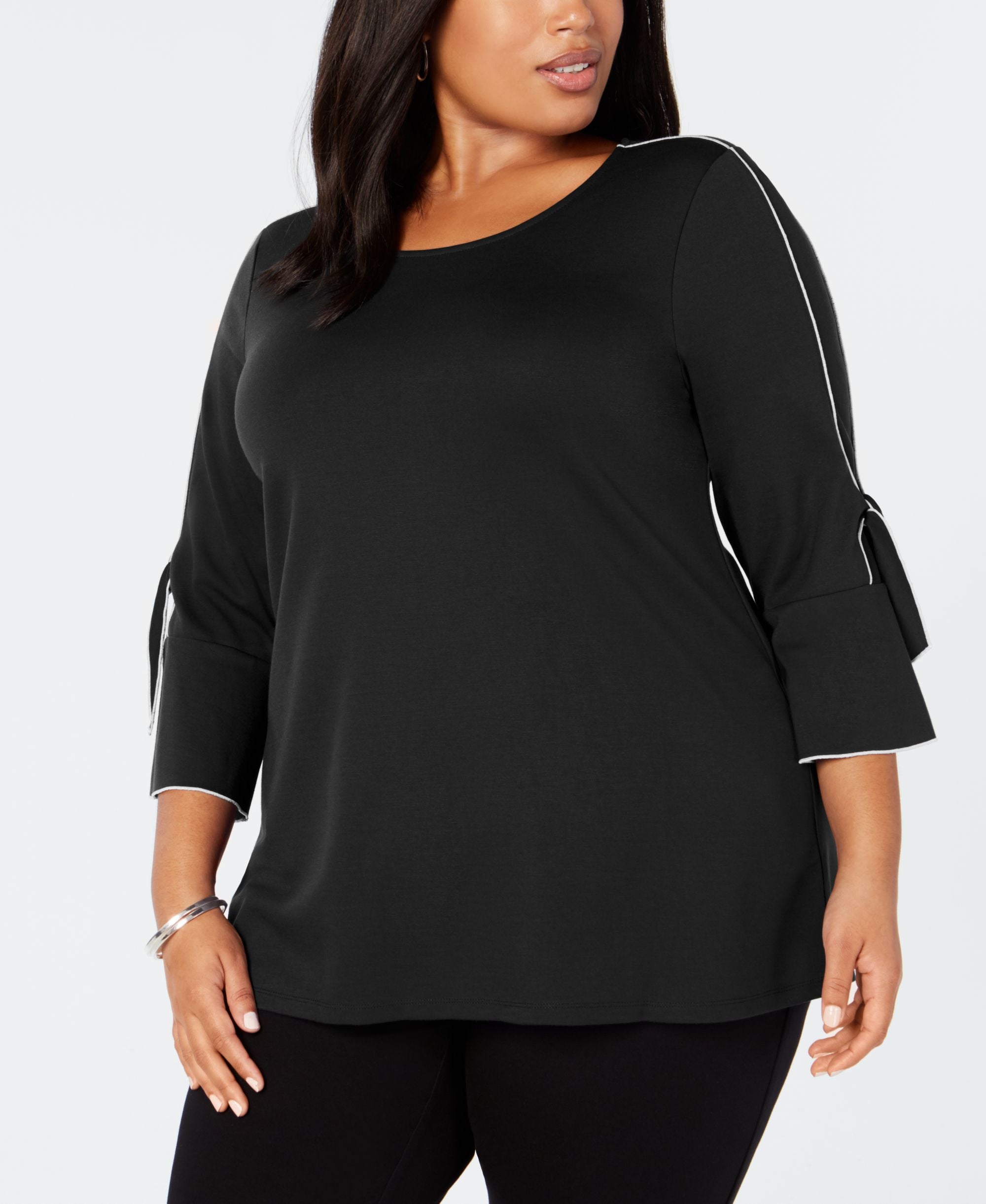 Alfani Plus Size Bell Sleeve Top