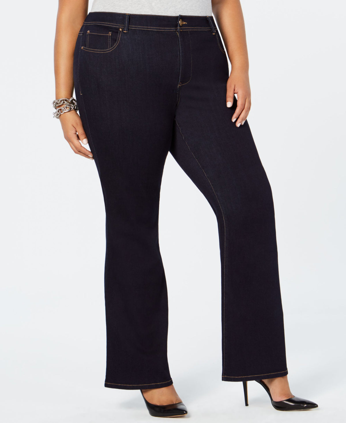 Plus Size Bootcut Tummy Control Jeans