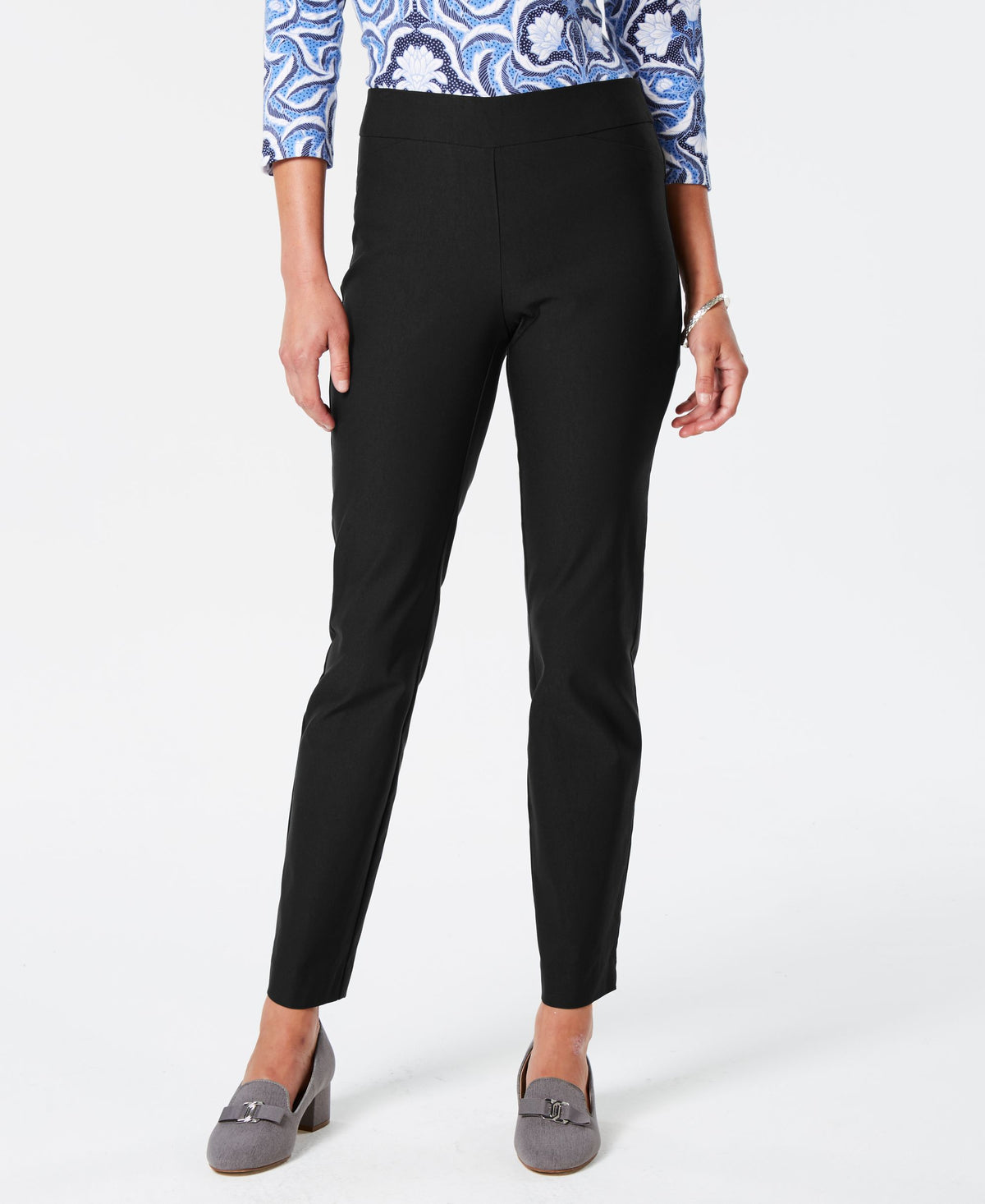 Charter Club Cambridge Skinny Pull-On Tummy-Control Pants