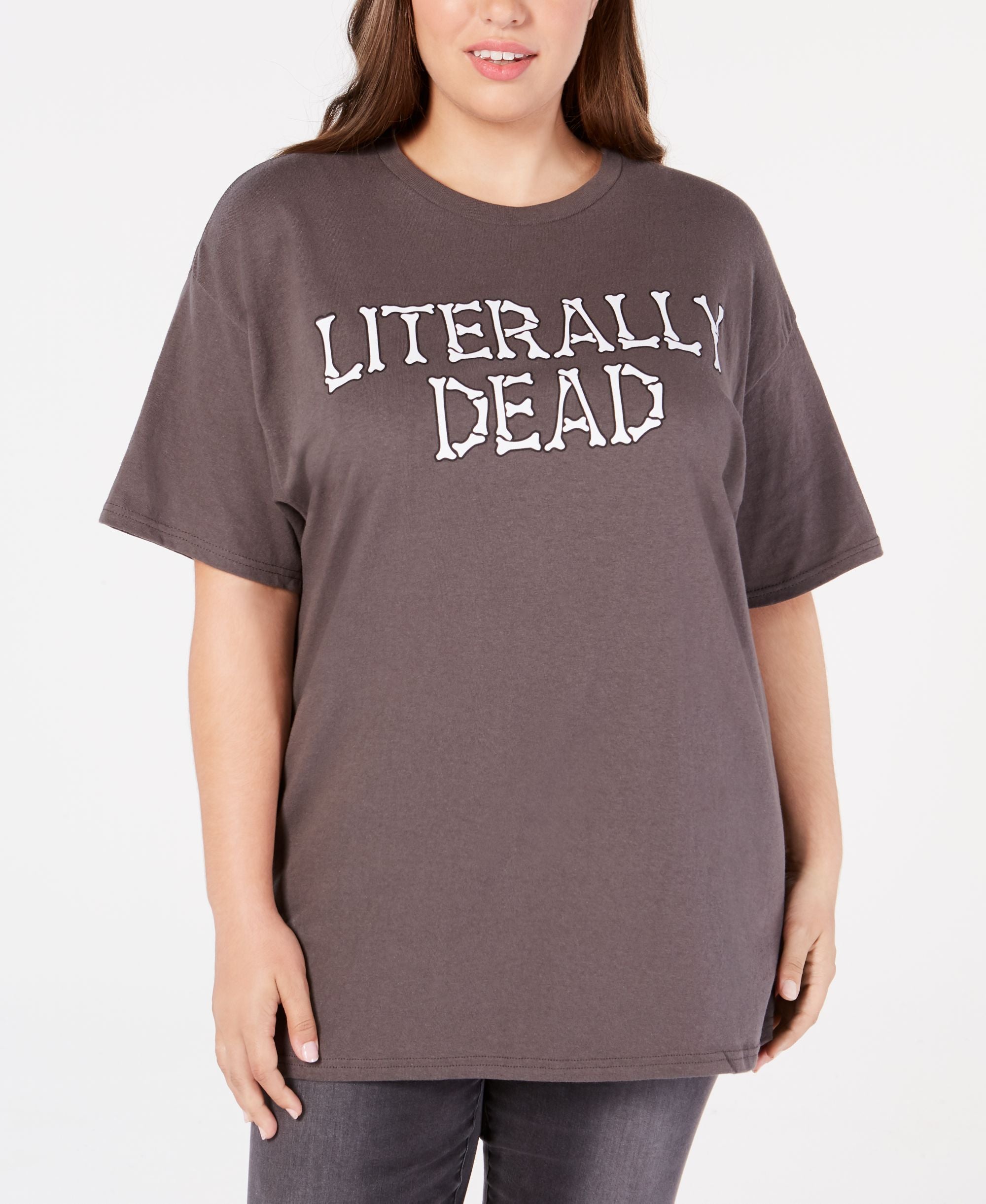 Mighty Fine Plus Size Cotton Literally Dead T-Shirt