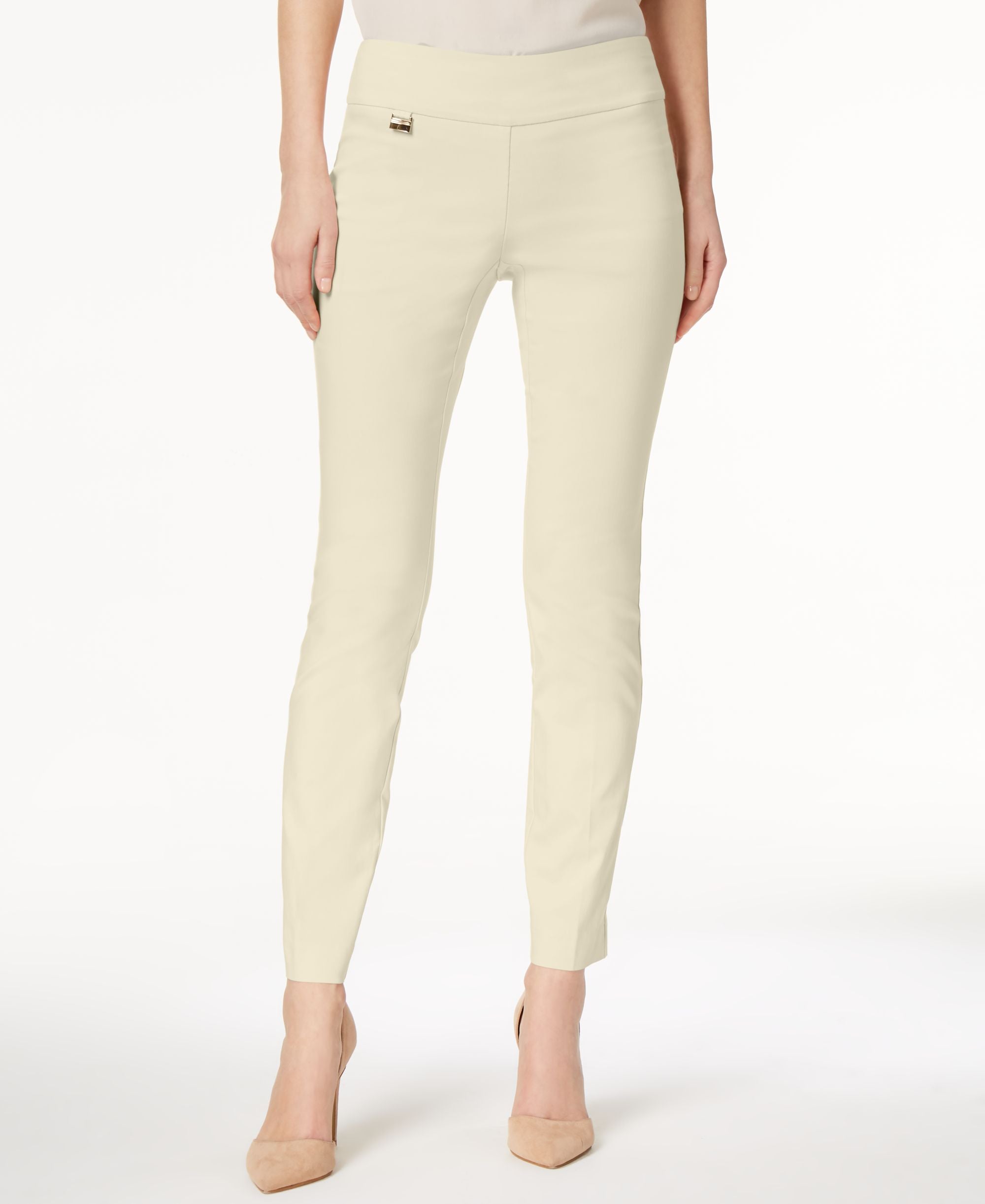 Petite Tummy-Control Pull-On Skinny Pants, Petite & Petite Short