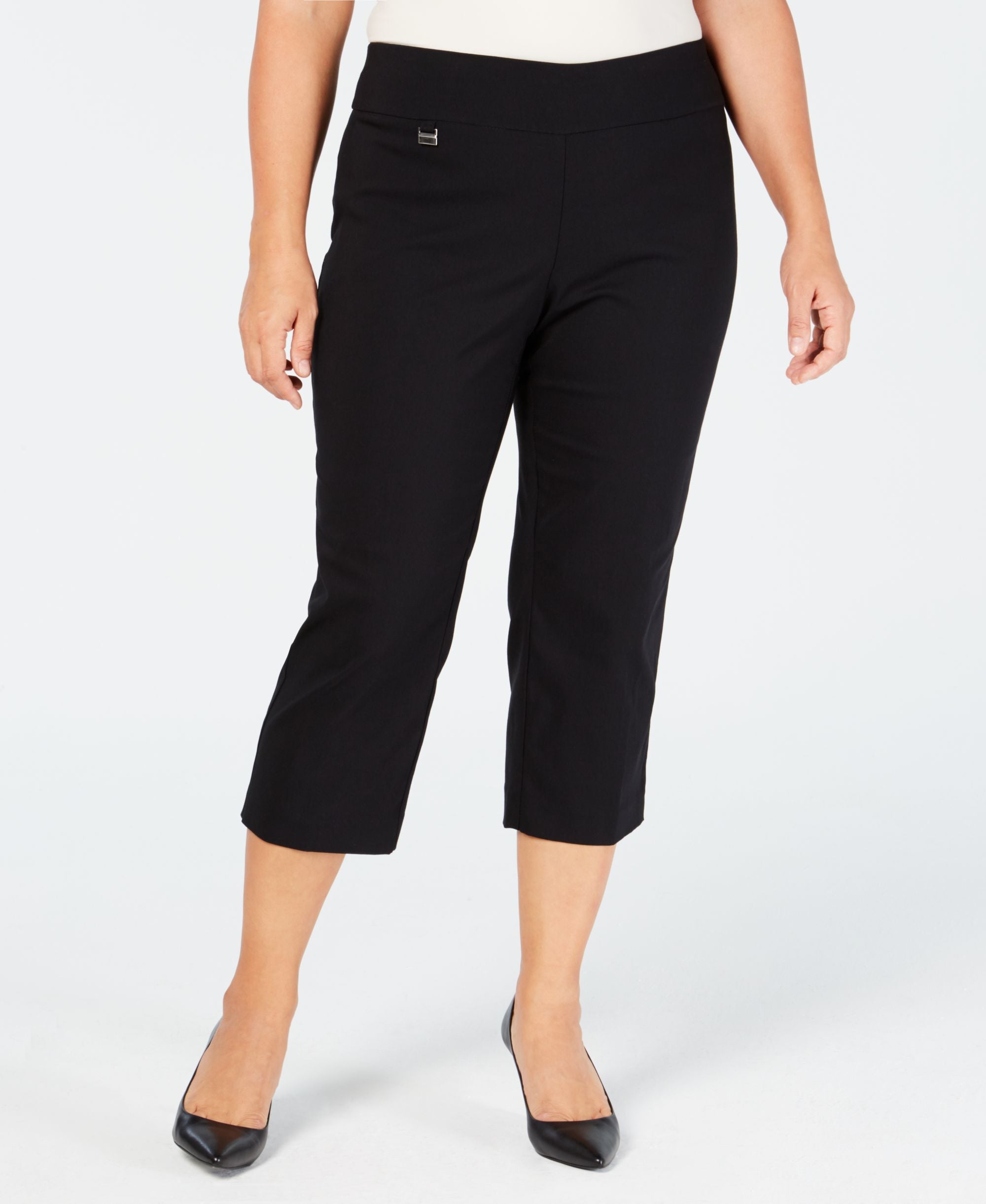 Plus Size Tummy-Control Capri Pants