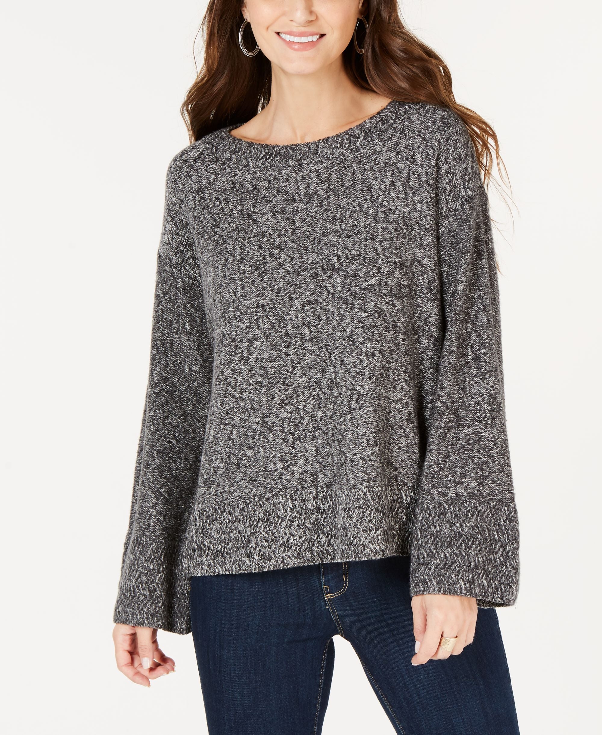 Style & Co Petite Scoop Neck Sweater