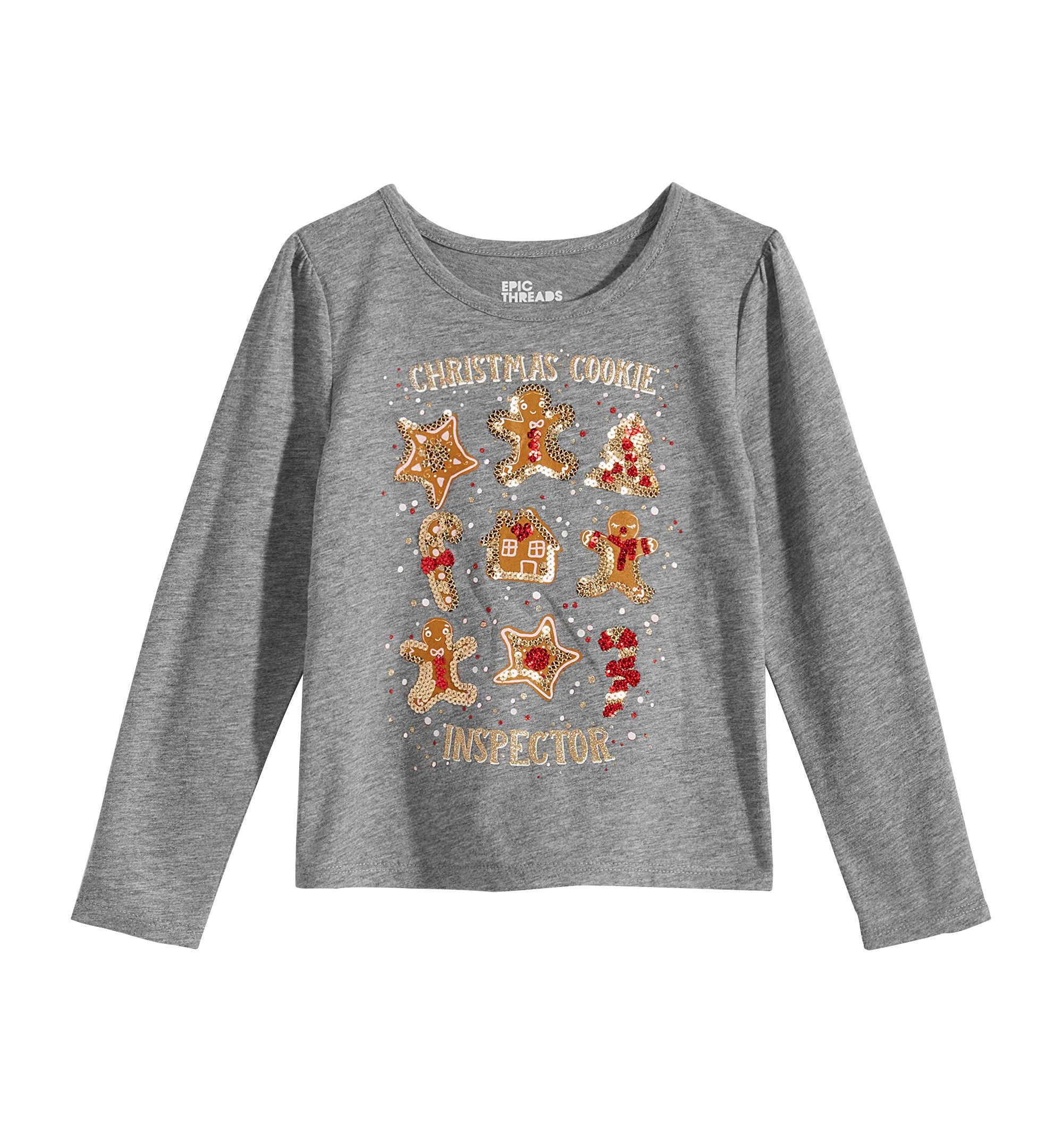 Epic Threads Toddler Girls Gingerbread T-Shirt
