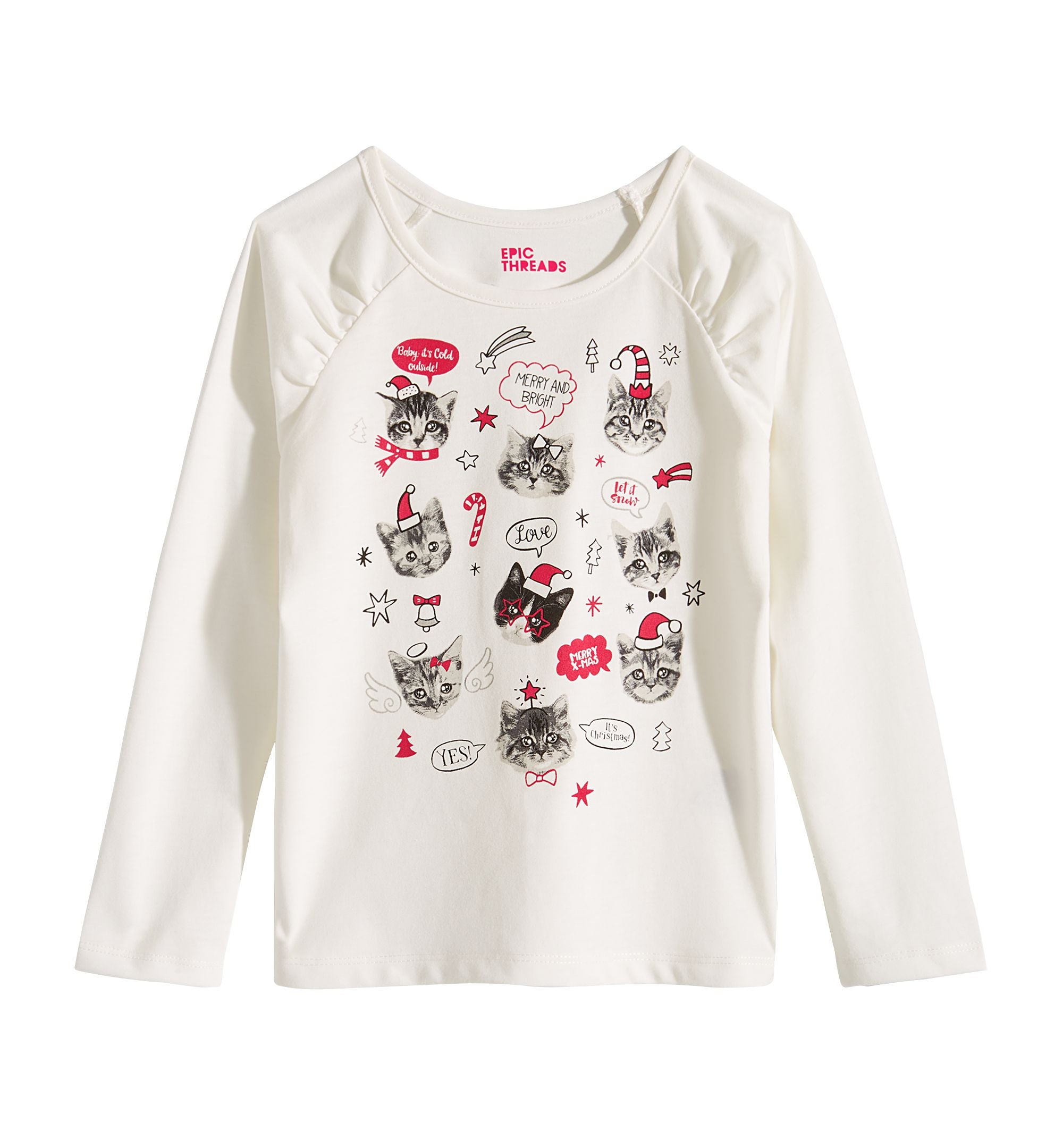 Epic Threads Toddler Girls Cat Print T-Shirt
