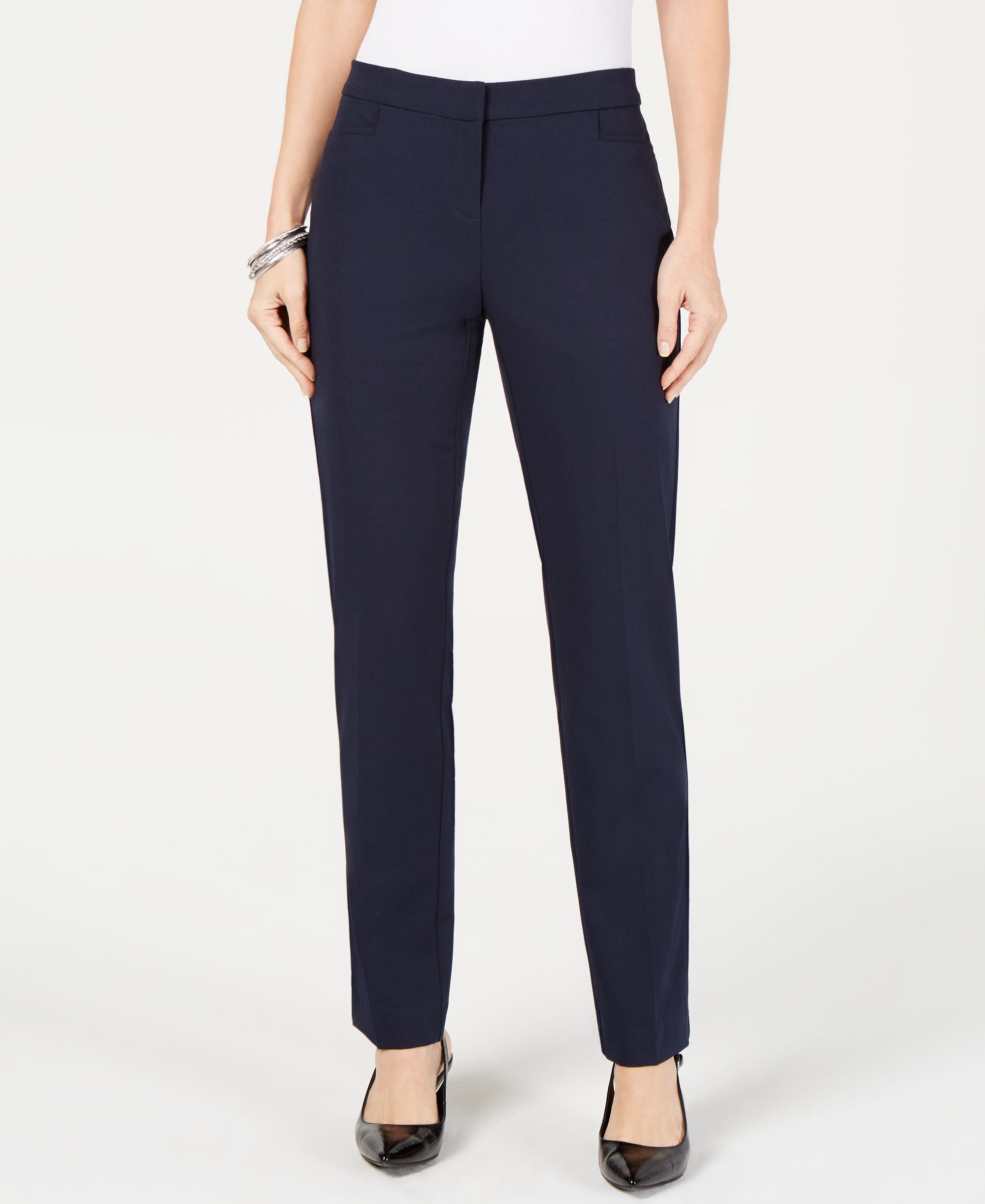Petite Modern Straight-Leg Pants