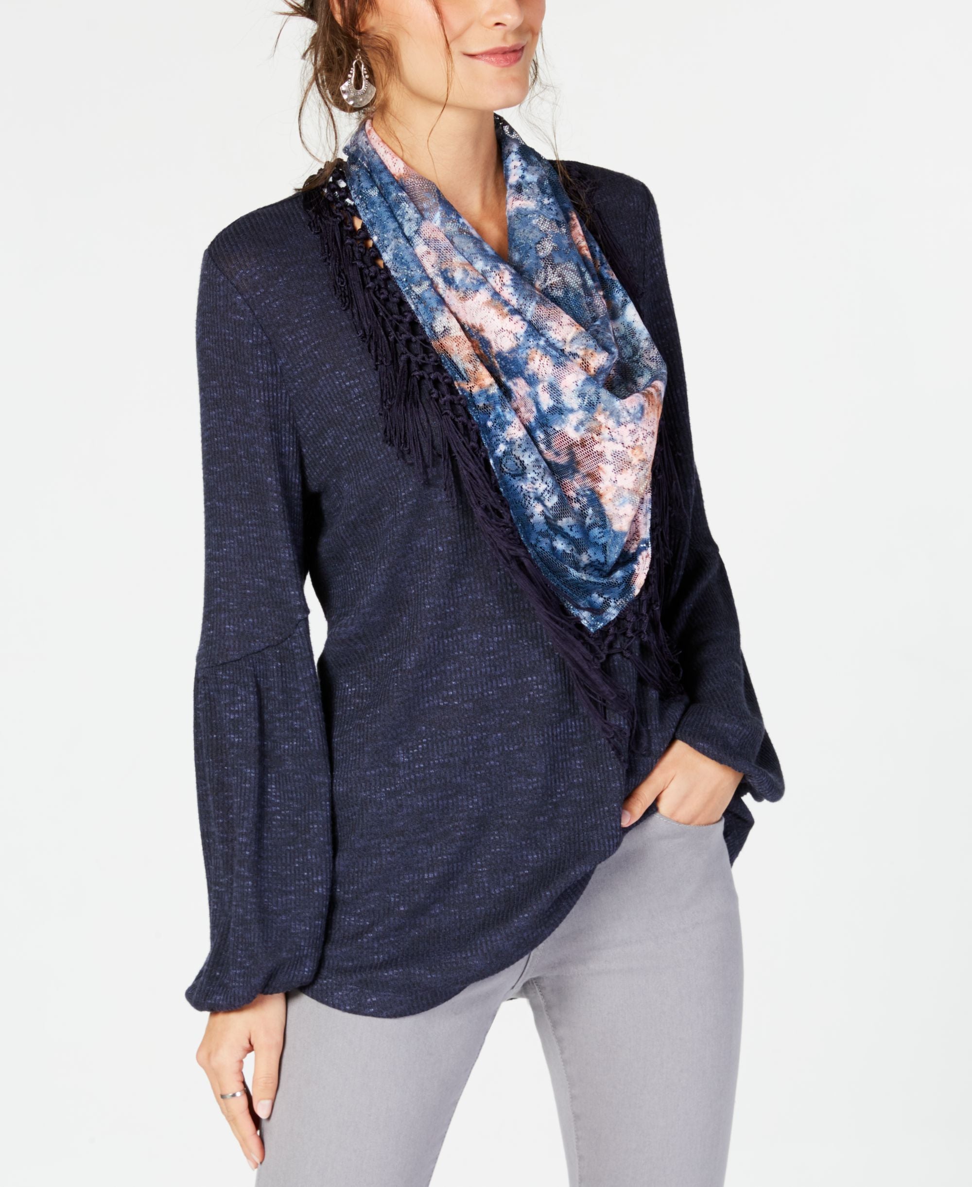Style & Co Petite Scarf Top