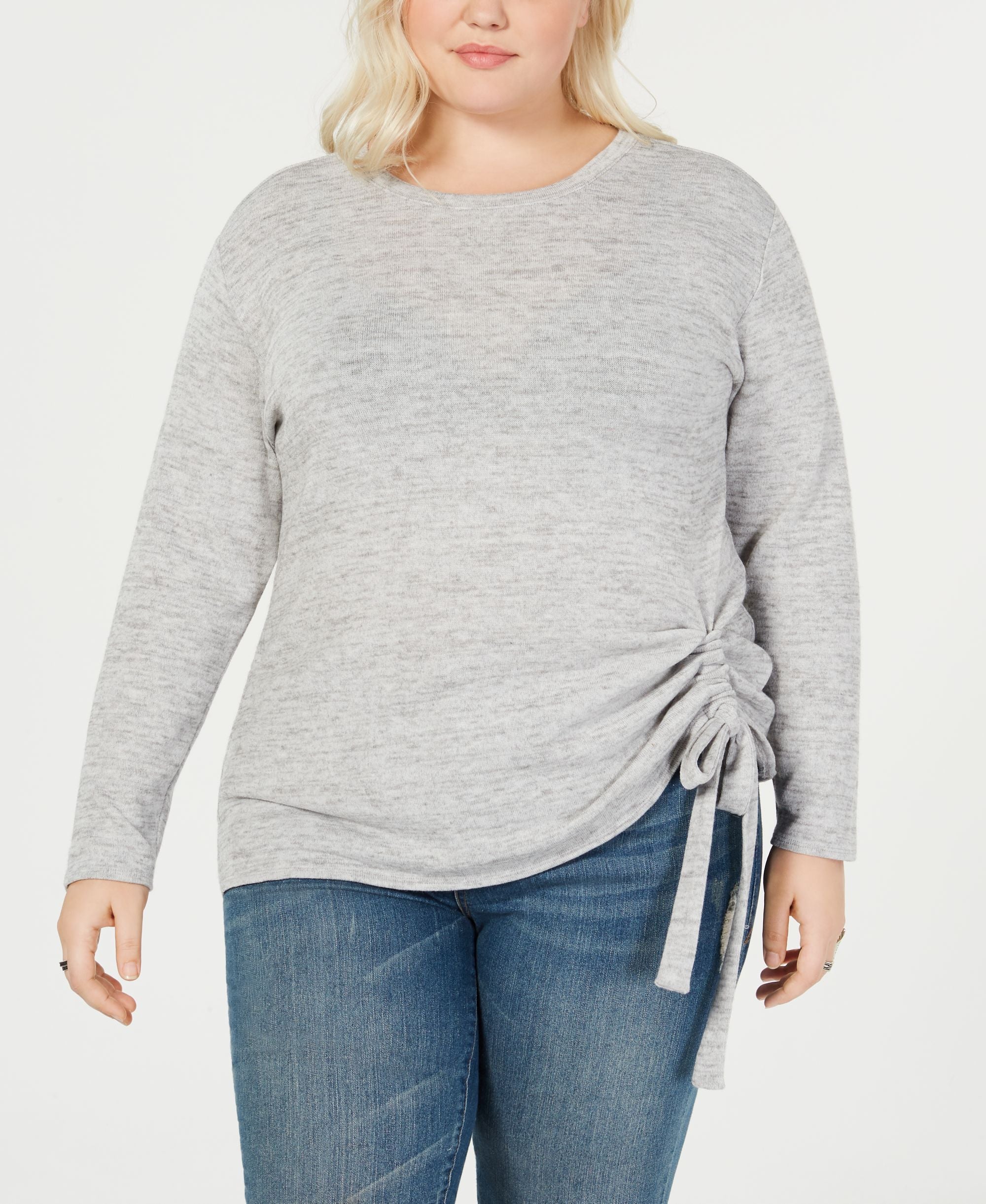 Plus Size Tunnel Tie Top
