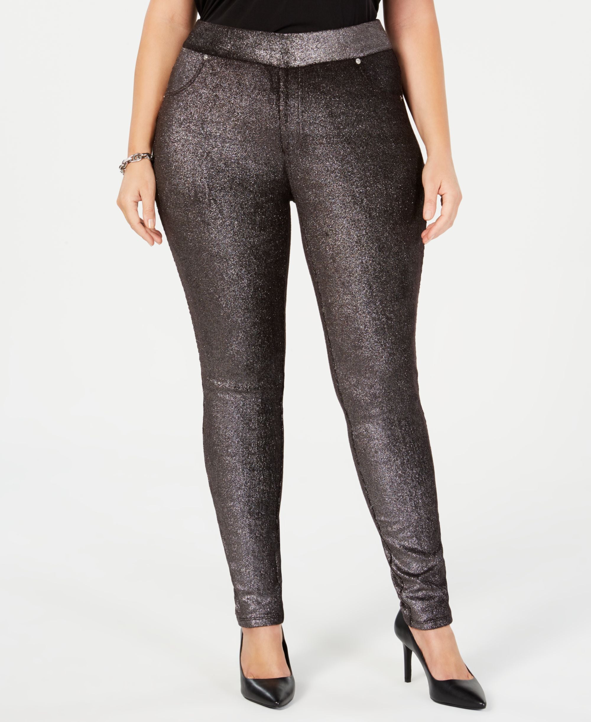 Michael Michael Kors Plus Size Foil Print Pull On Pants