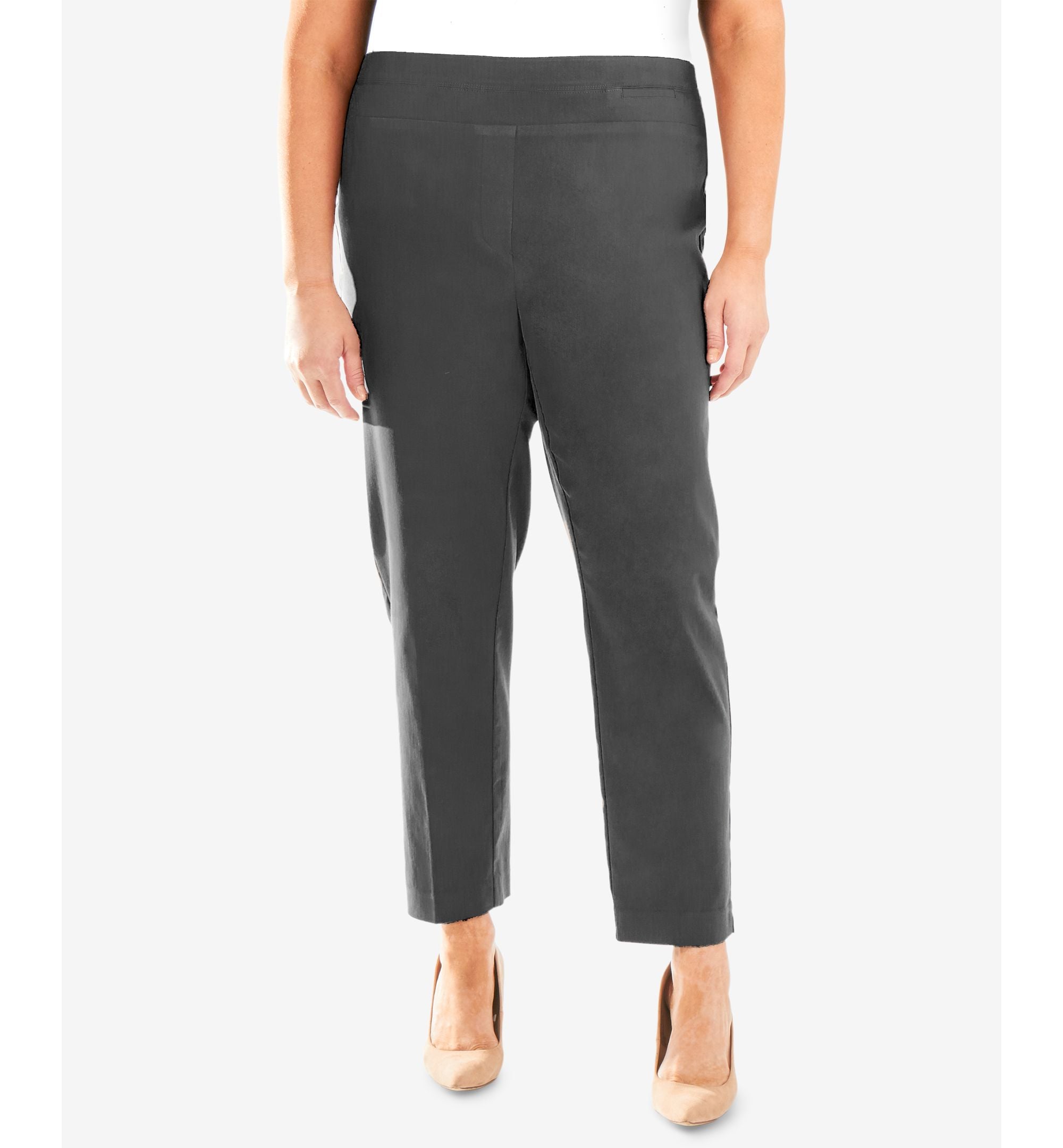 NY Collection Plus Size Pull On Ankle Pant