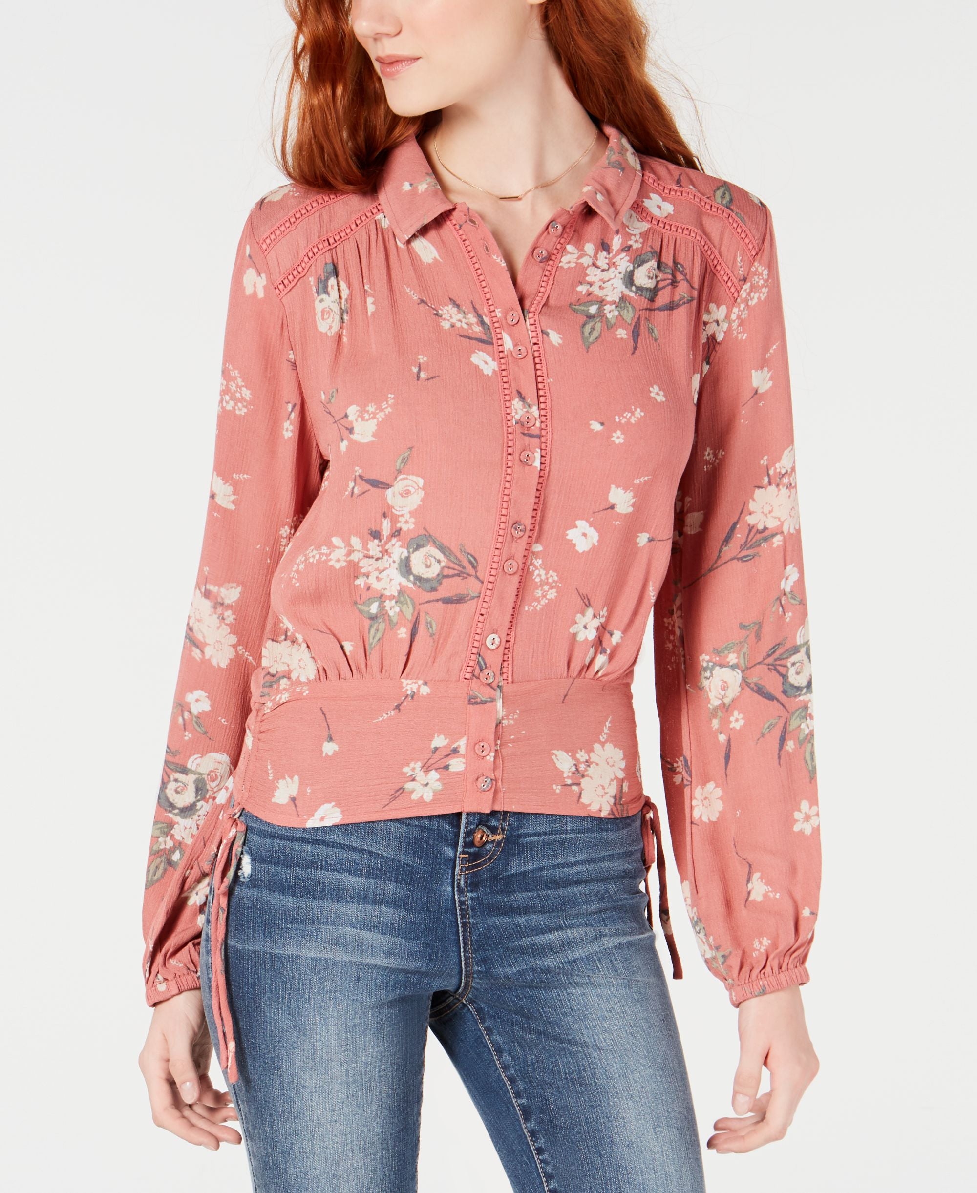 American Rag Juniors Tie Detail Shirt