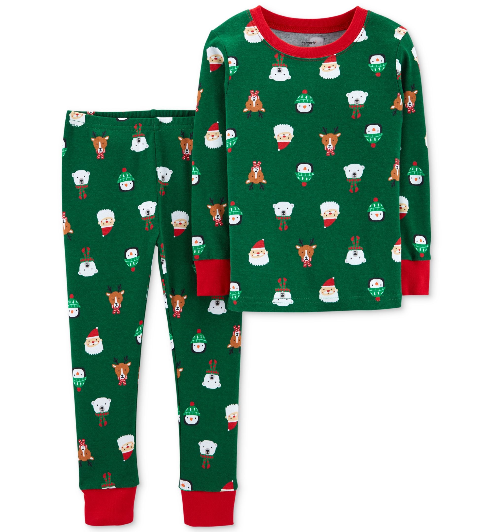 Baby Boys Holiday-Print Cotton Pajamas