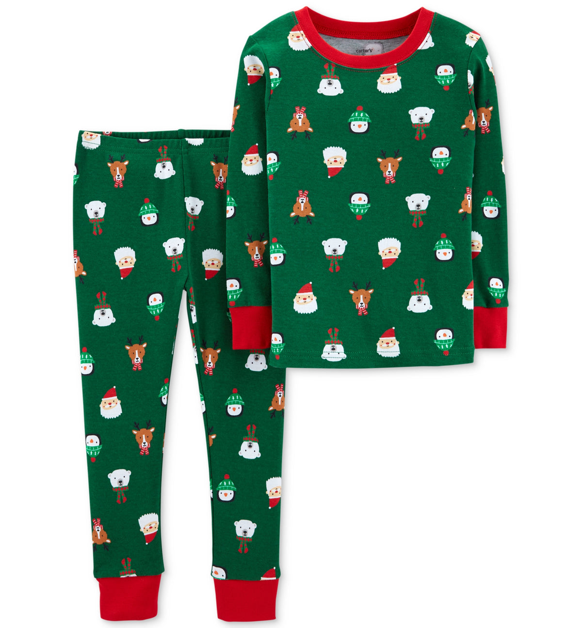 Baby Boys Holiday-Print Cotton Pajamas