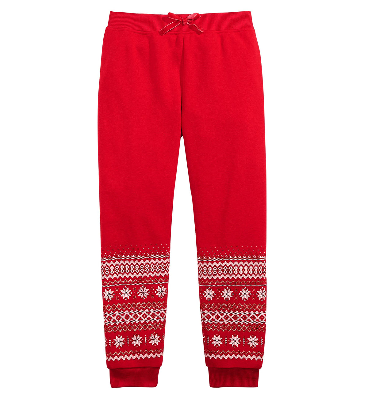 Little Girls Border-Print Jogger Pants