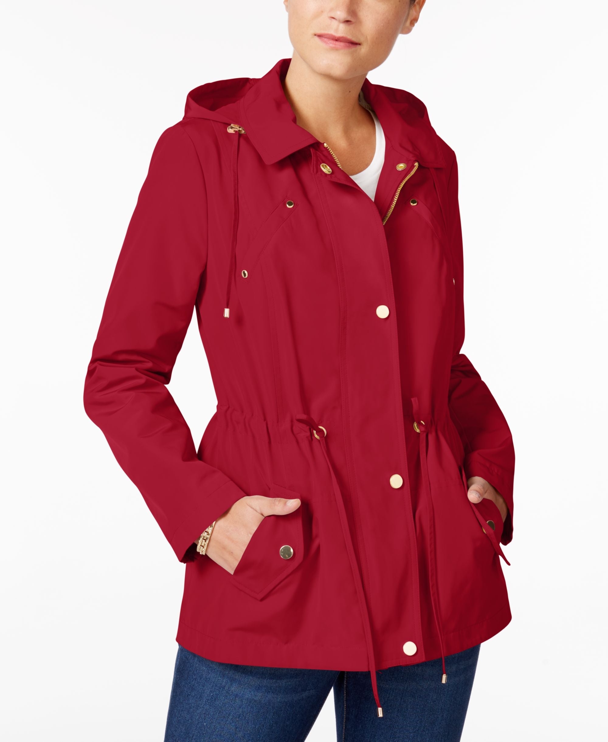 Charter Club Water Resistant Hooded Anorak Jacket