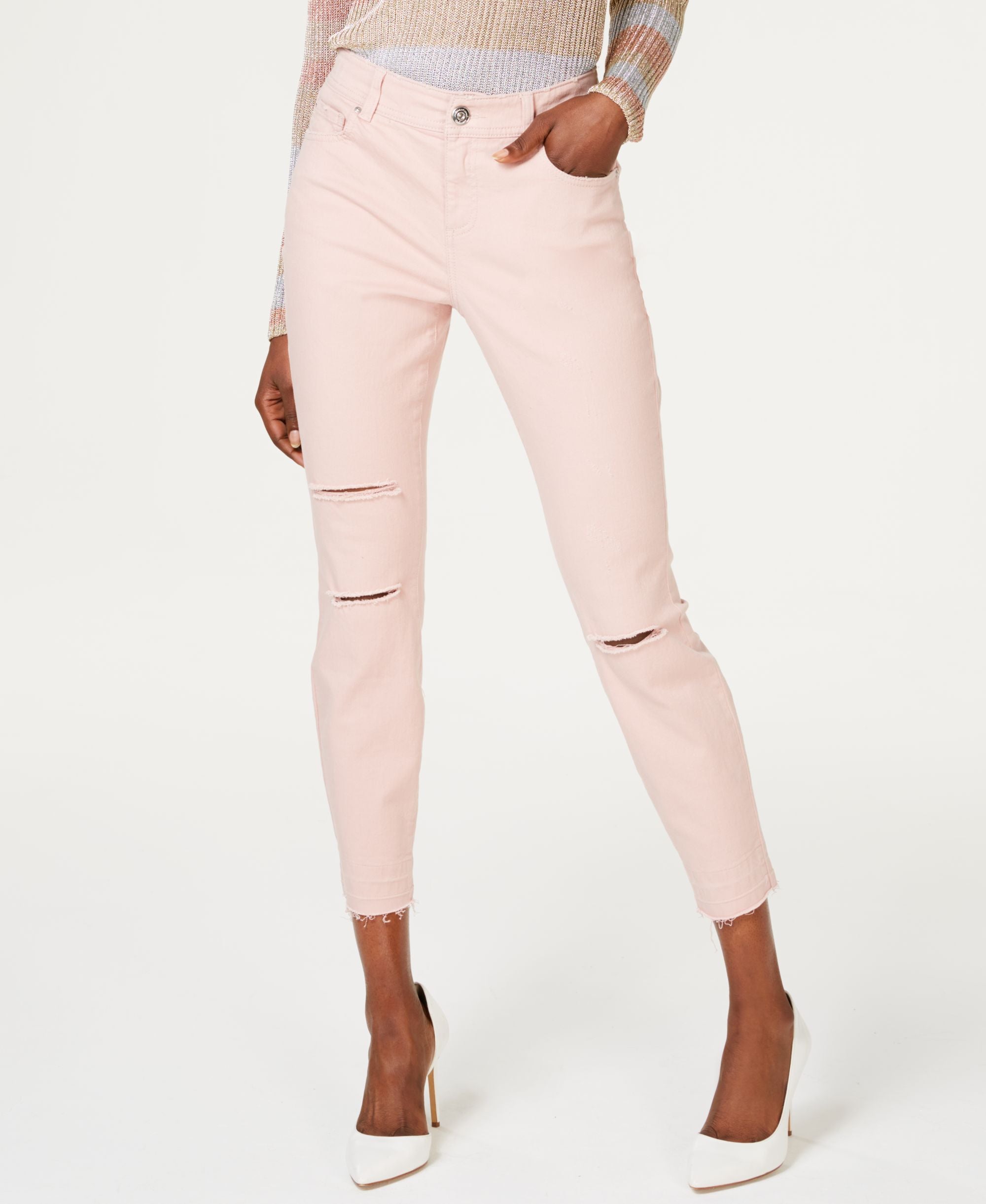 Colored Skinny Ankle Jeans