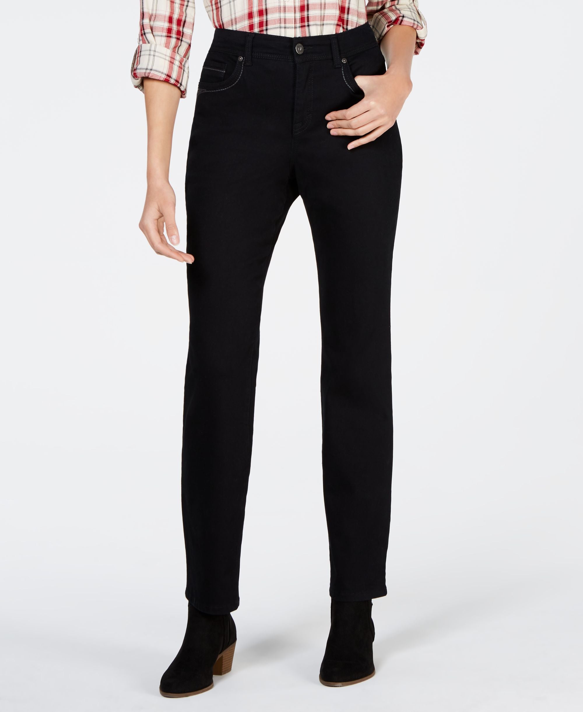 Style & Co Curvy Fit Straight Leg Jeans