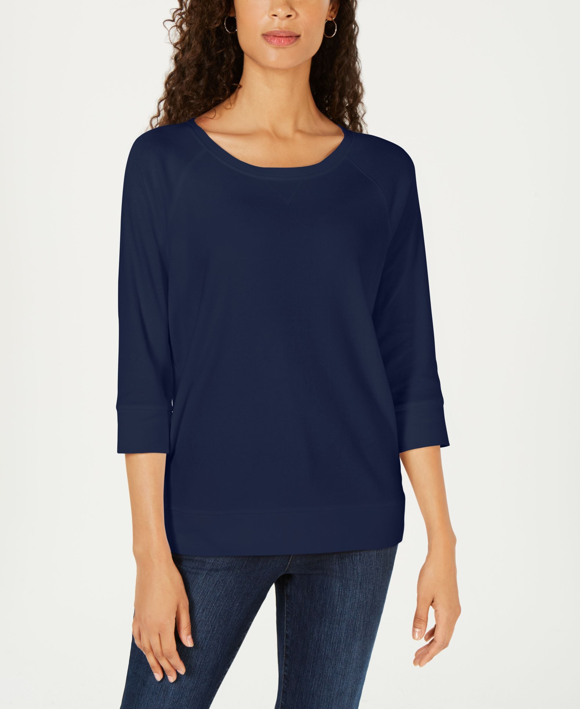 Karen Scott 3/4-Sleeve Top