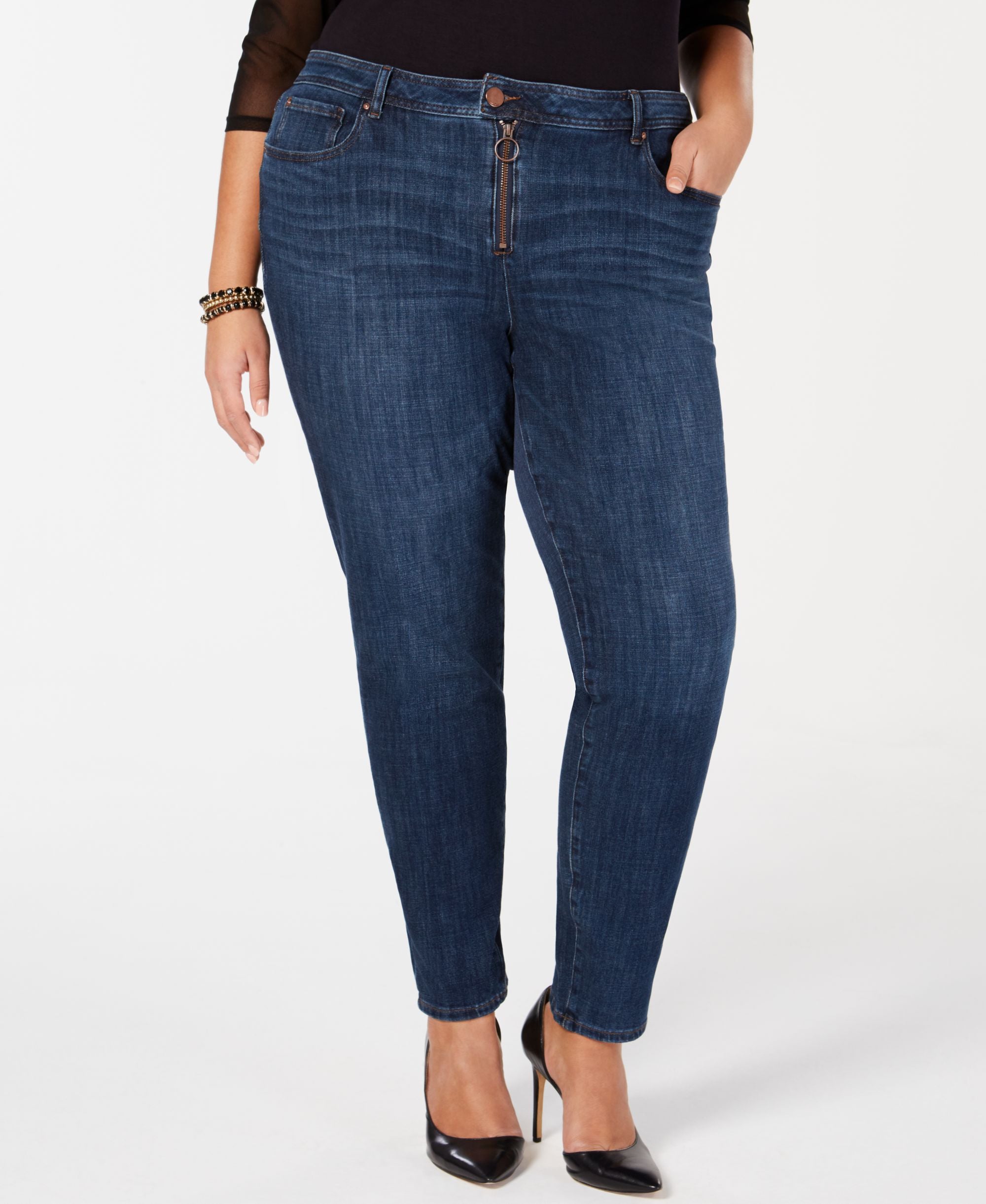 INC Plus Size INContour Skinny Jeans