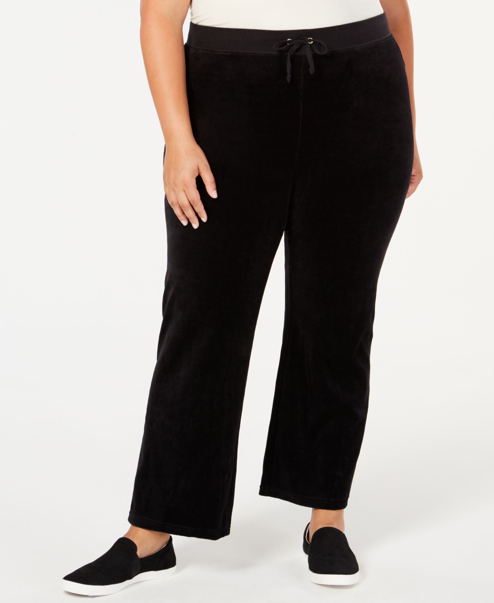 Juicy Couture Trendy Plus Size Mar Vista Velour Pants