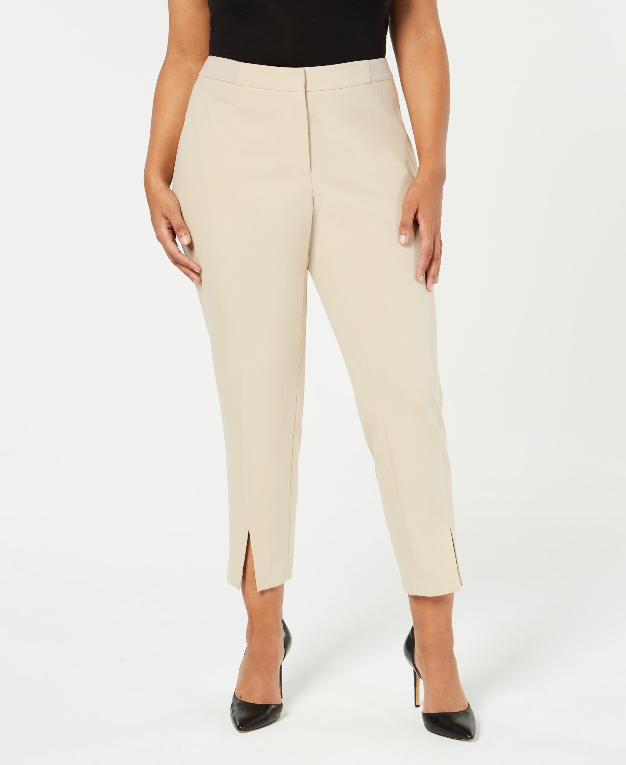 Calvin Klein Plus Size Split Hem Pants