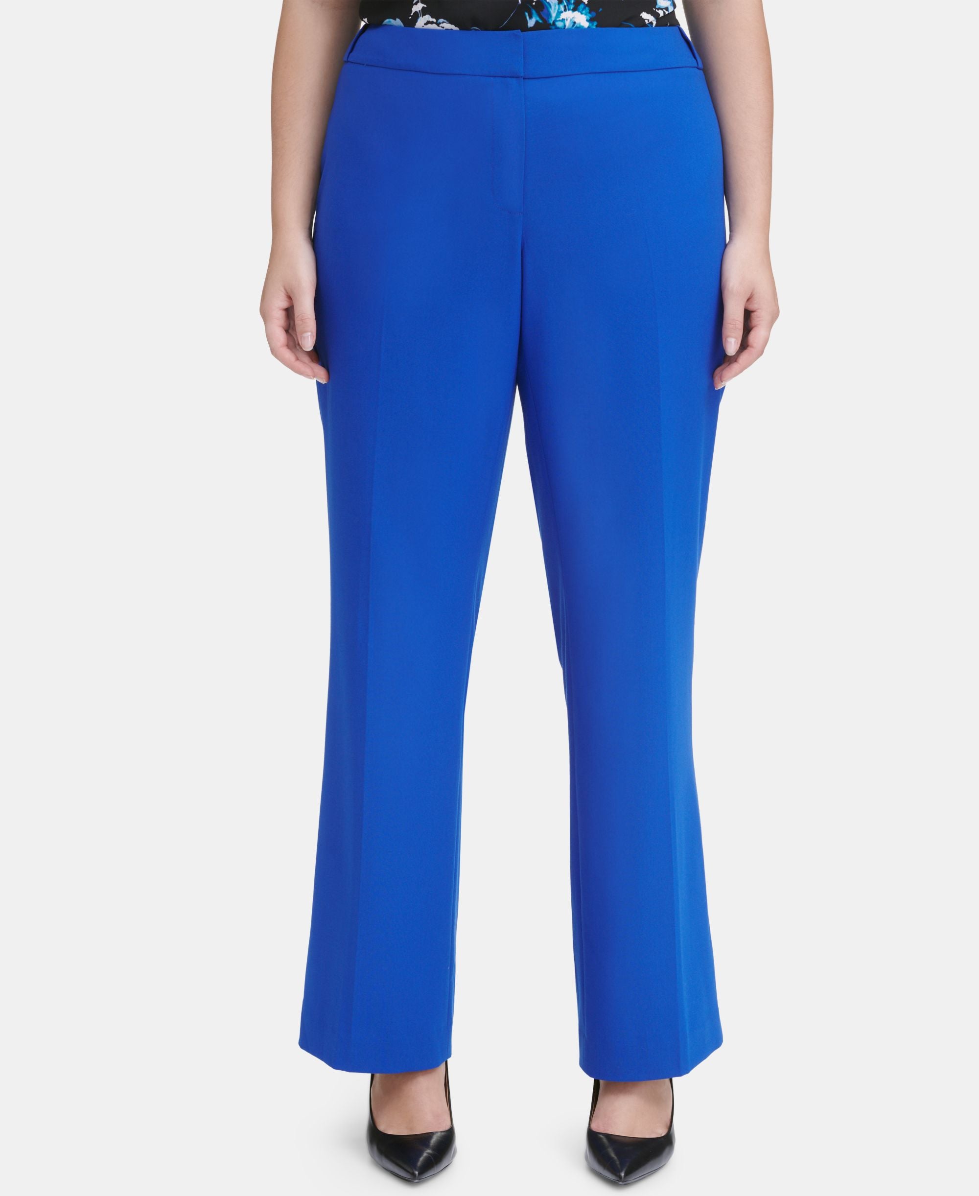 Calvin Klein Plus Size Straight Leg Ankle Pants