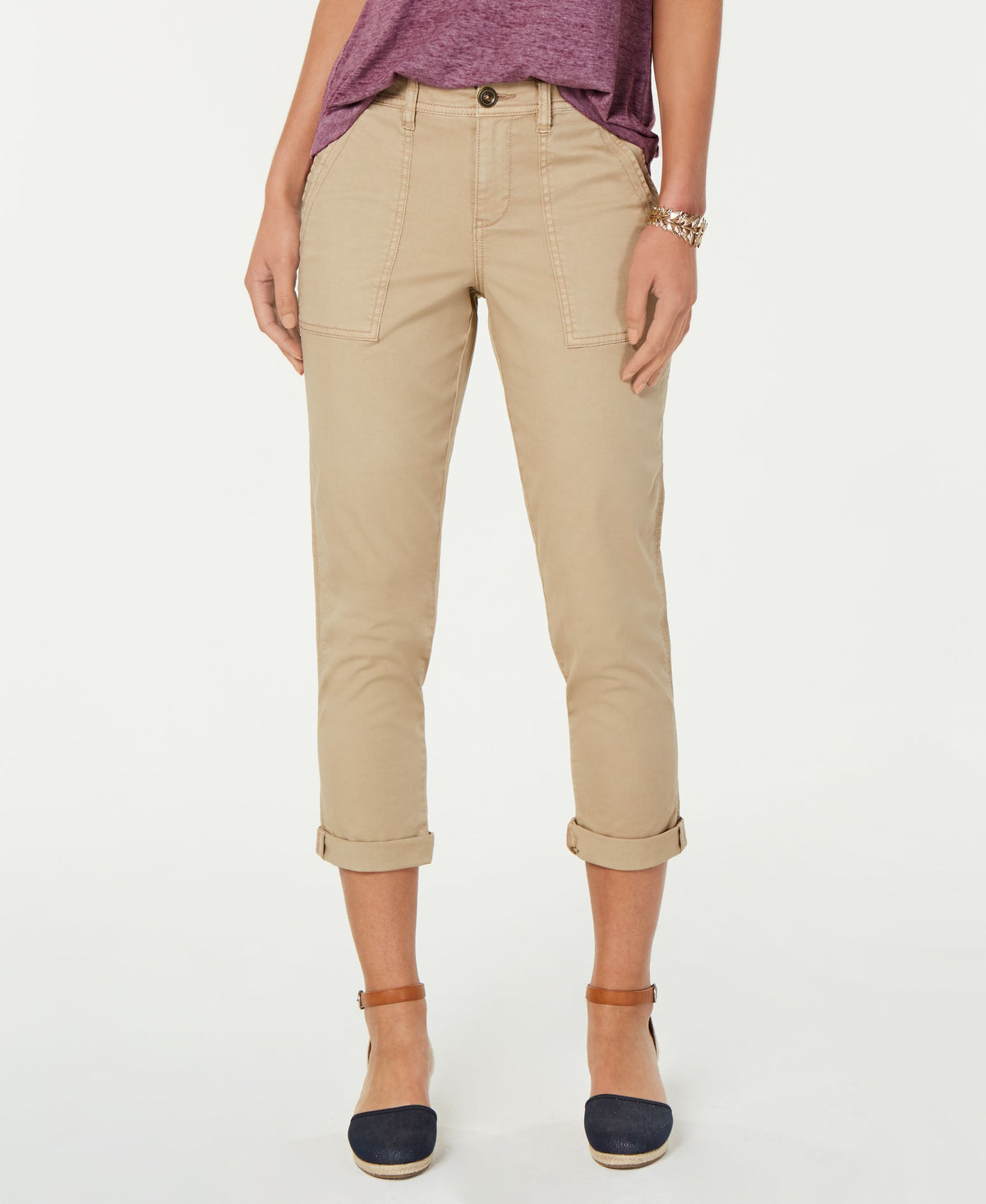 Cuffed Capri Pants