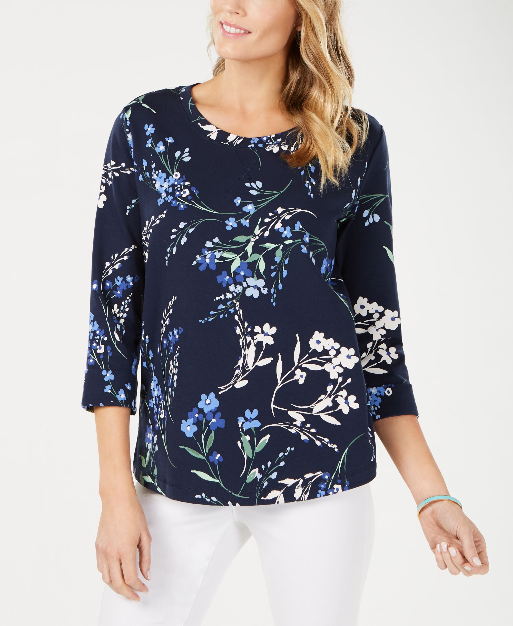 Floral-Print Sweatshirt
