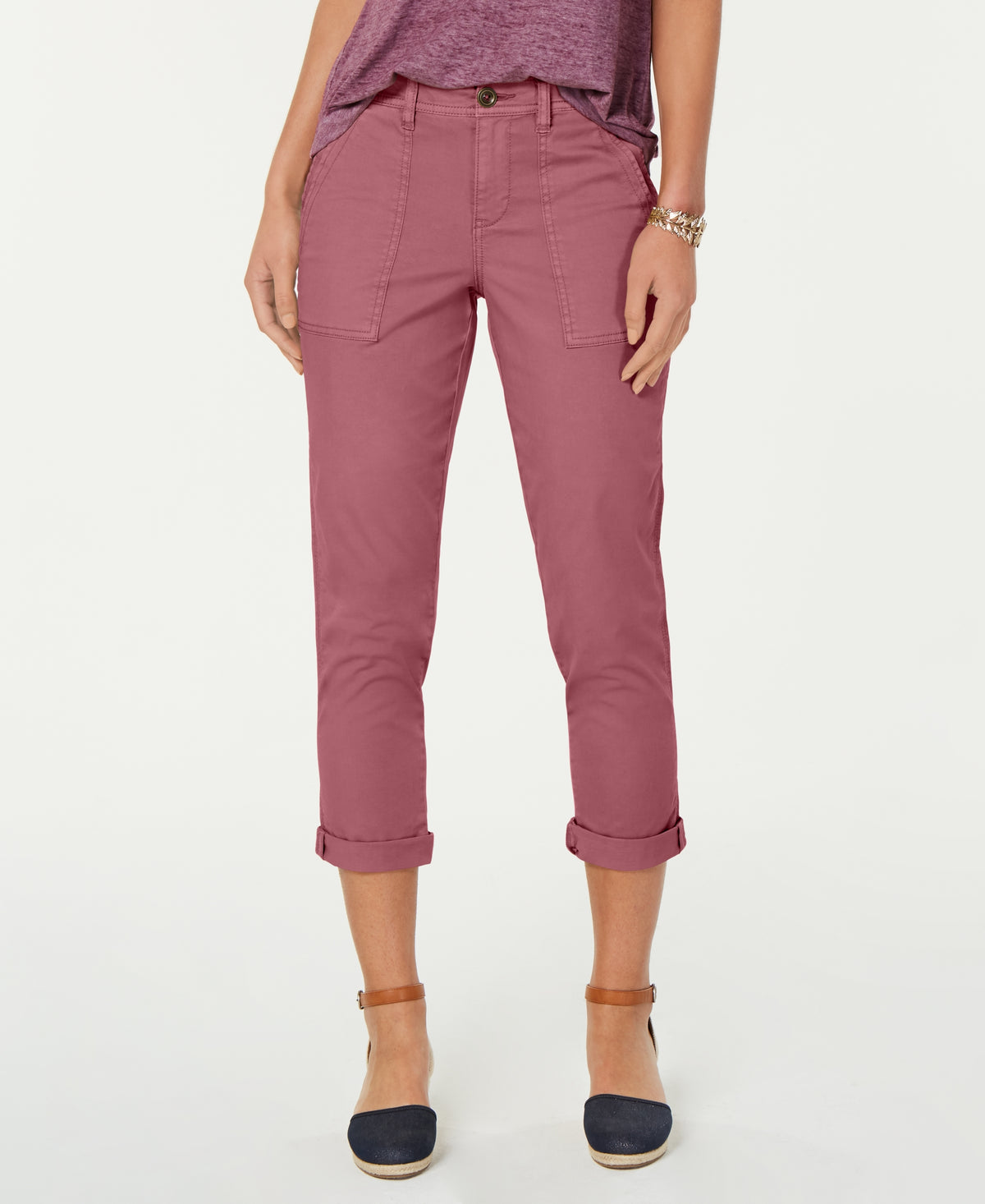 Cuffed Capri Pants